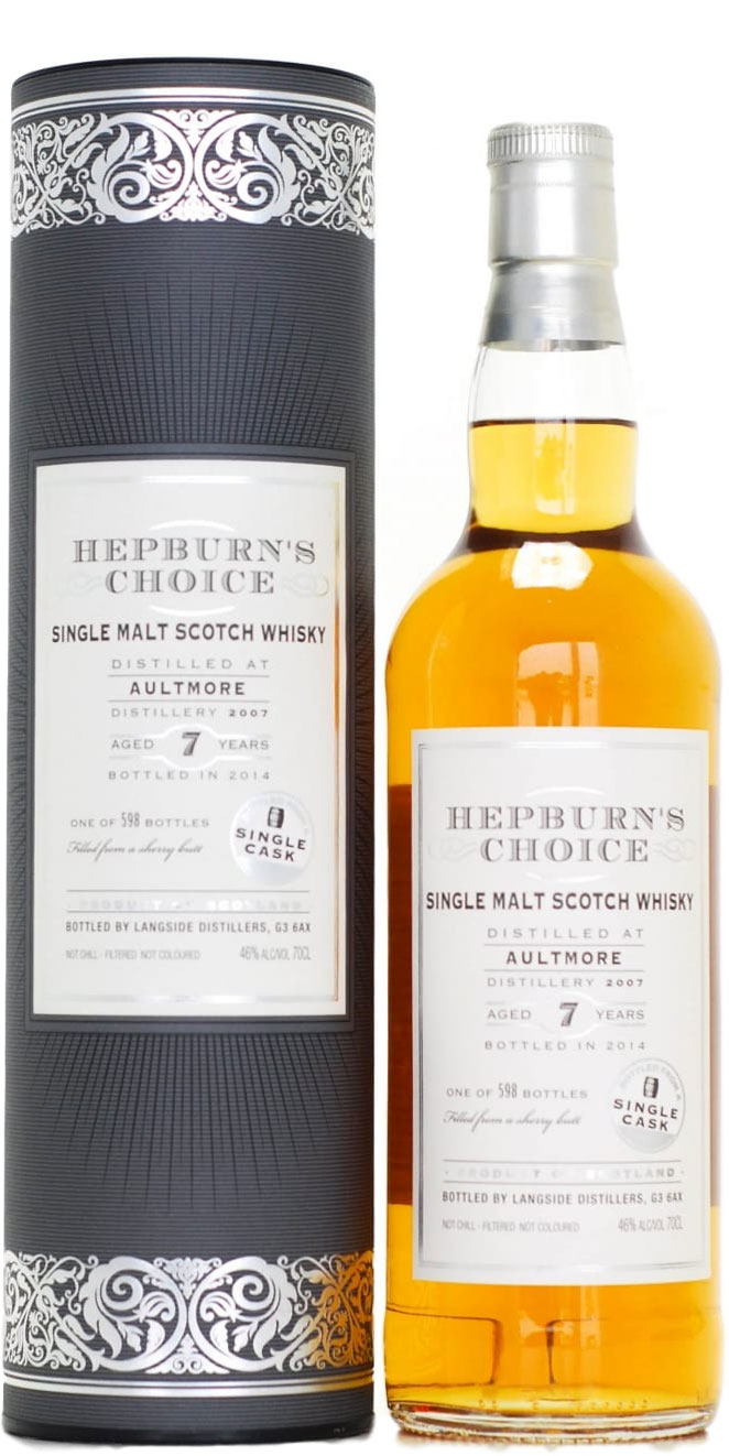 Aultmore - 7 Years Old  Hepburn's Choice 46% 2007 In Original Container