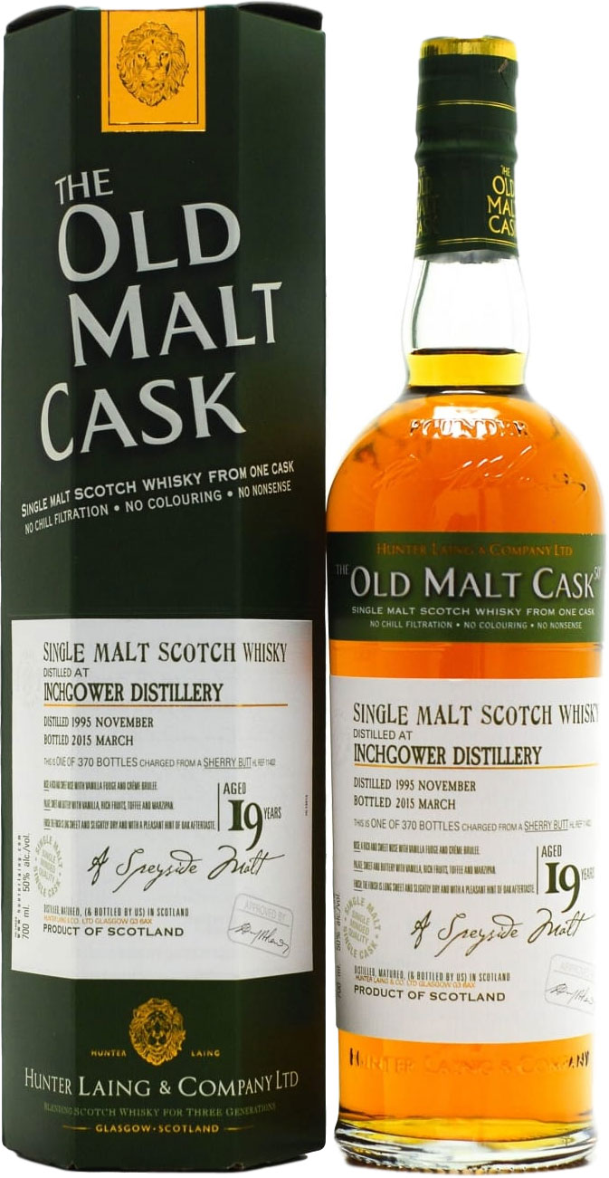 Inchgower - 19 Years Old Old Malt Cask:HL11402 50% 1995 In Original Container