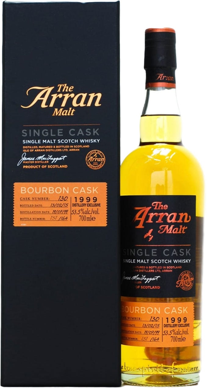 Arran - 15 Years Old Distillery Exclusive Distillery Only Cask 130 53.5% 1999 In Original Container