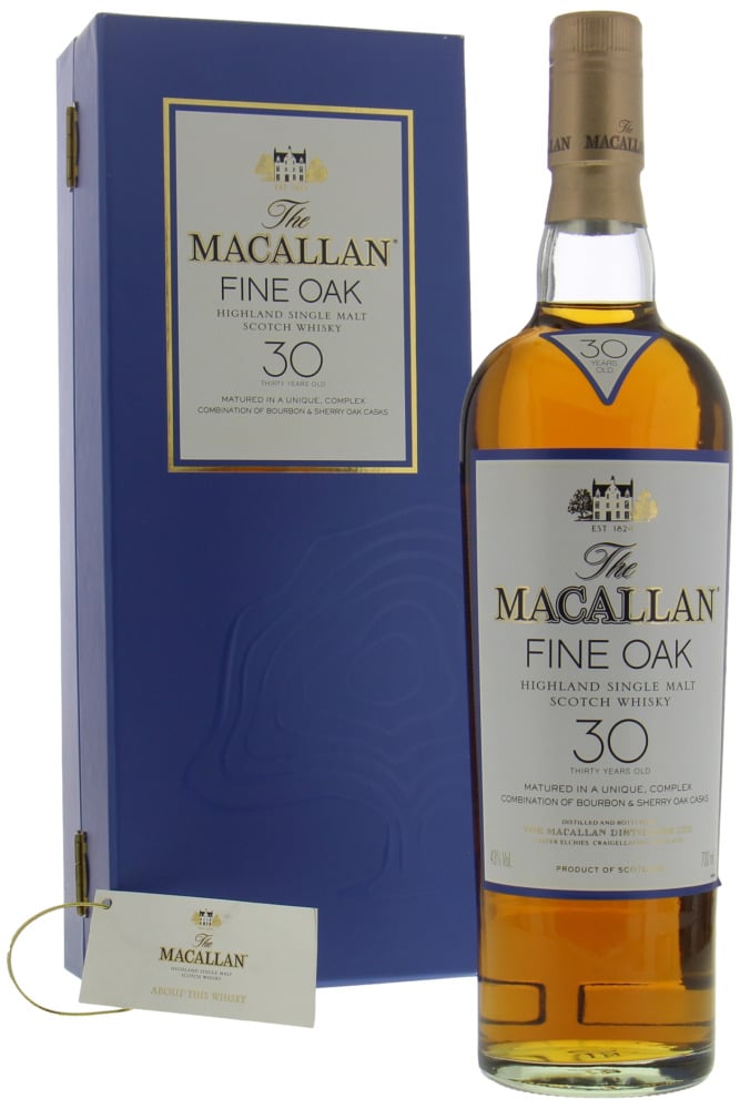 Macallan - 30 Years Old Fine Oak New Label 43% NV In Original Container
