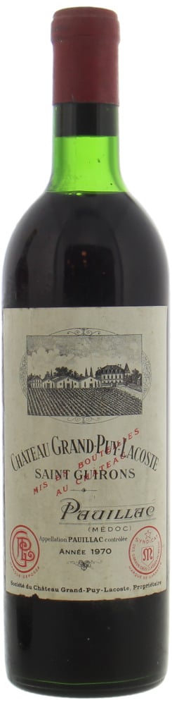 Chateau Grand Puy Lacoste - Chateau Grand Puy Lacoste 1970 Top Shoulder