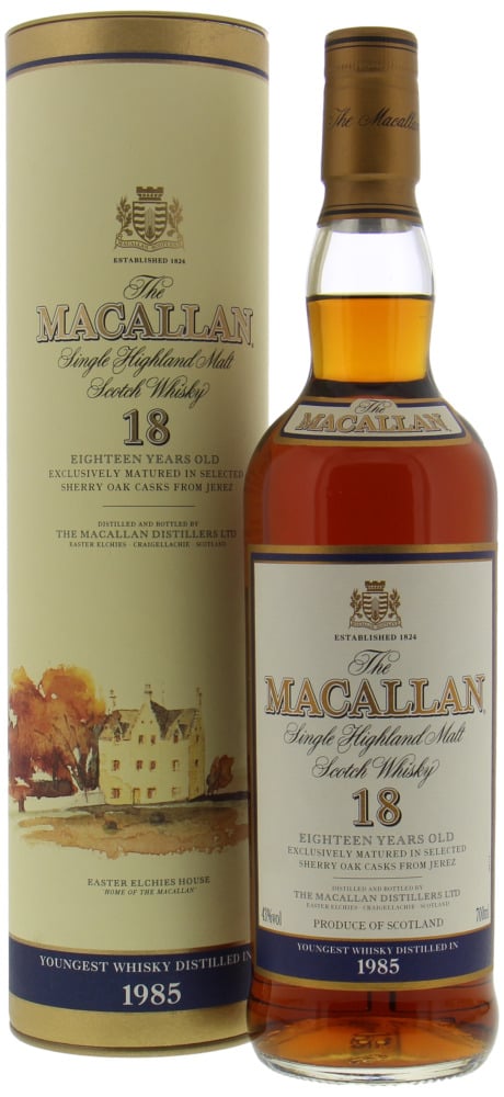 Macallan - 1985 Vintage 18 Years Old Sherry Cask 43% 1985 In Original Container