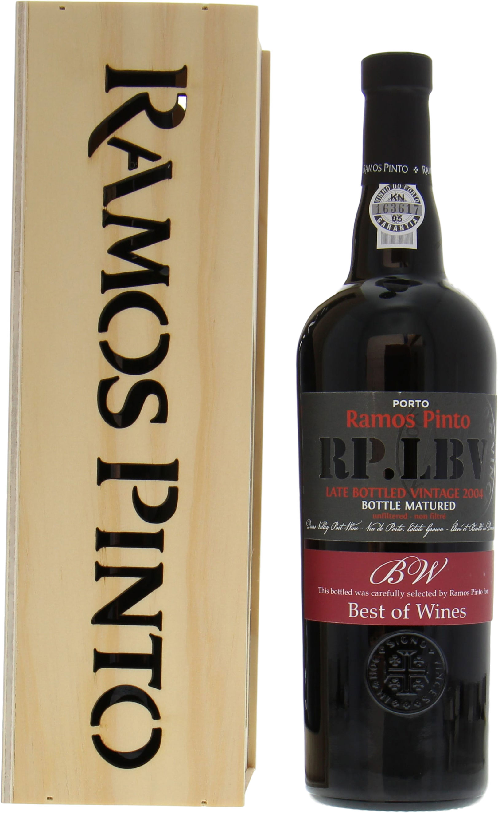 Ramos Pinto - Late Bottled Vintage Port Bottle Matured (in single OWC) 2004 in original Wooden Case