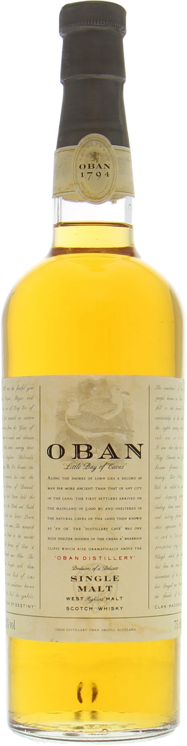Oban - 14 Years Old  pre Classic Malt / No back label 40% NV NO OC