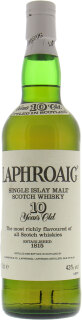 Laphroaig - 10 Years Old without feathered crest Badge 43% NV