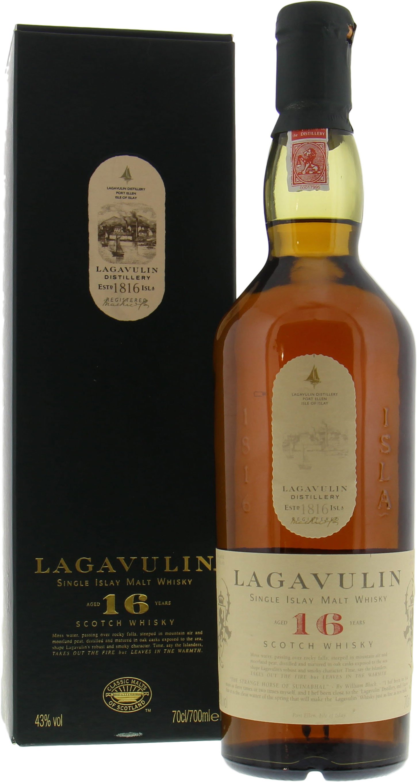 Lagavulin 16 Years 43% NV (0.7 L.); | Buy Online | Best Of Wines