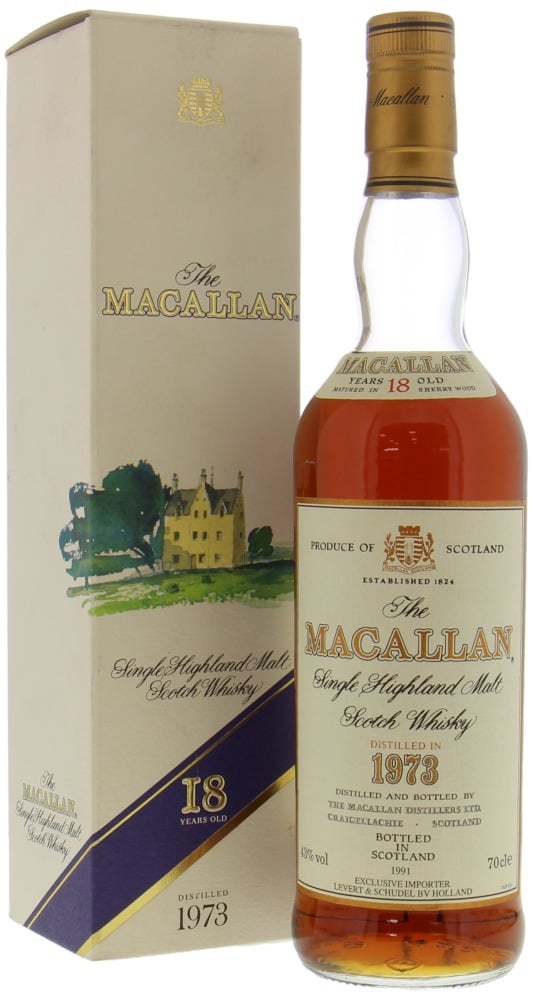 Macallan - 1973 Vintage 18 Years Old 43% 1973 In Original Container