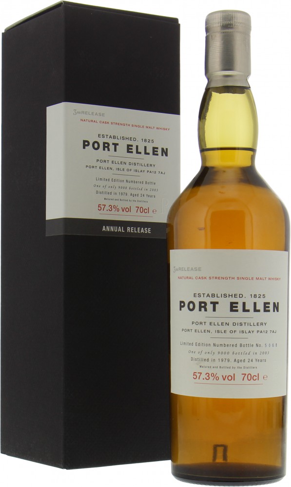 Port Ellen - 3rd Annual Release 24 Years Old 57.3% 1979 In Original Container