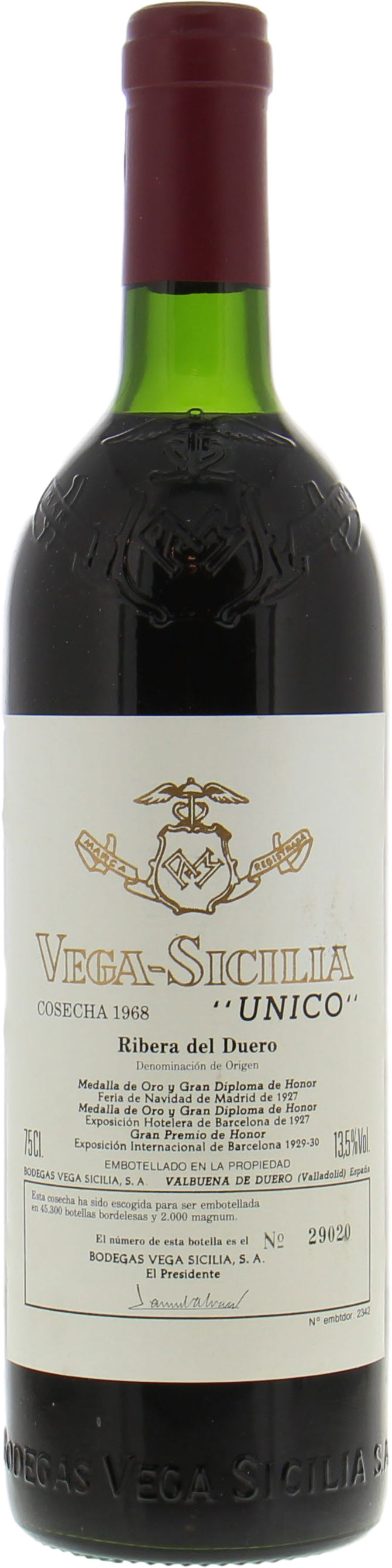 Vega Sicilia - Unico 1968 Perfect