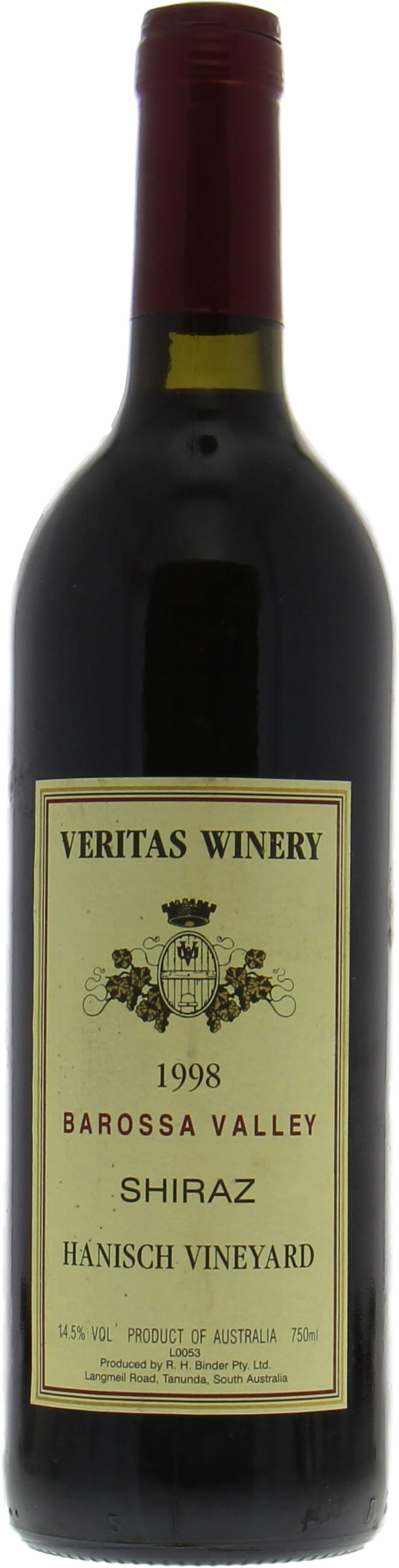 Veritas Winery - Hanisch Shiraz 1998
