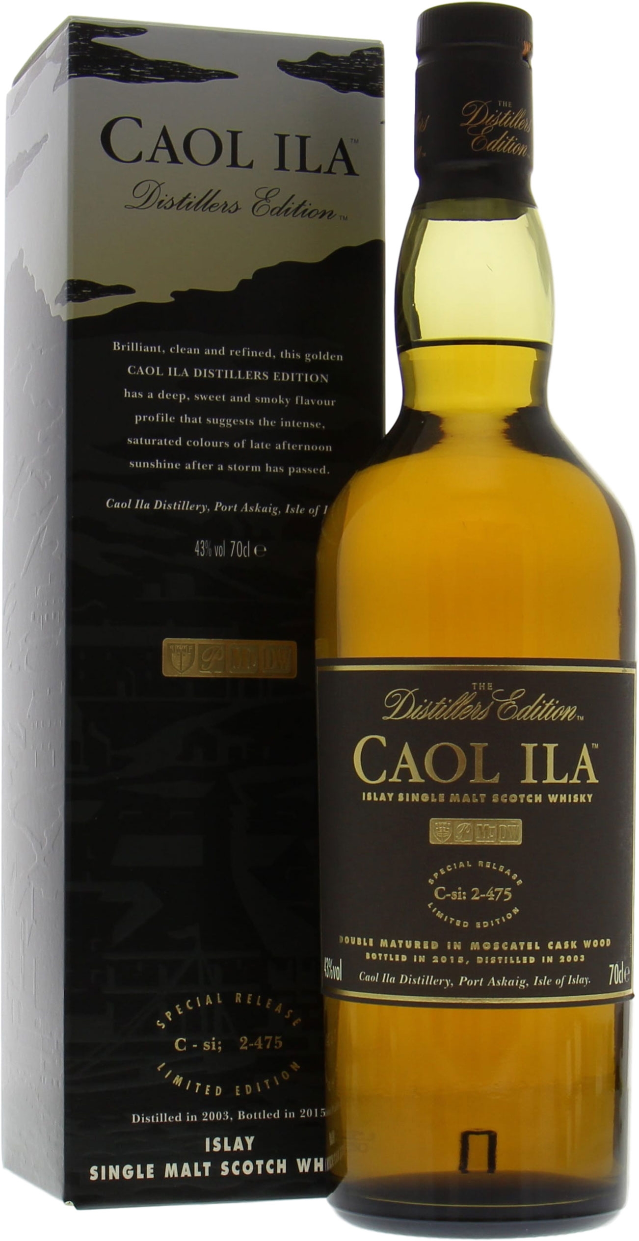 Caol Ila - 12 Years Old Distillers Edition 2015 43% 2003 In Original Container
