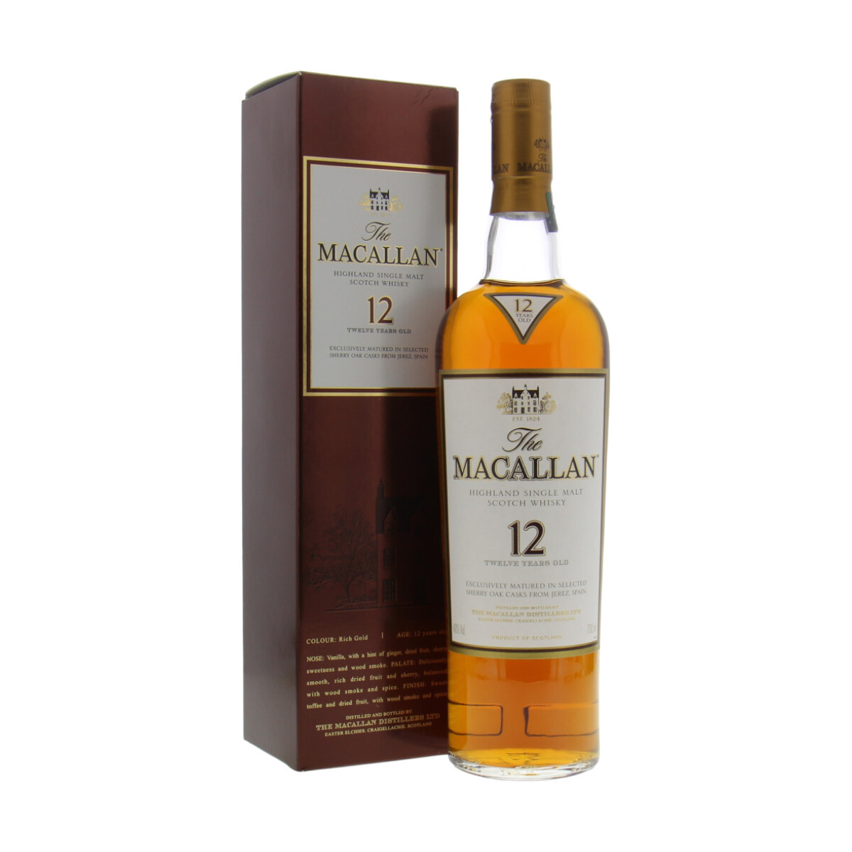 The Macallan 12 Years Old Sherry Oak 40% NV