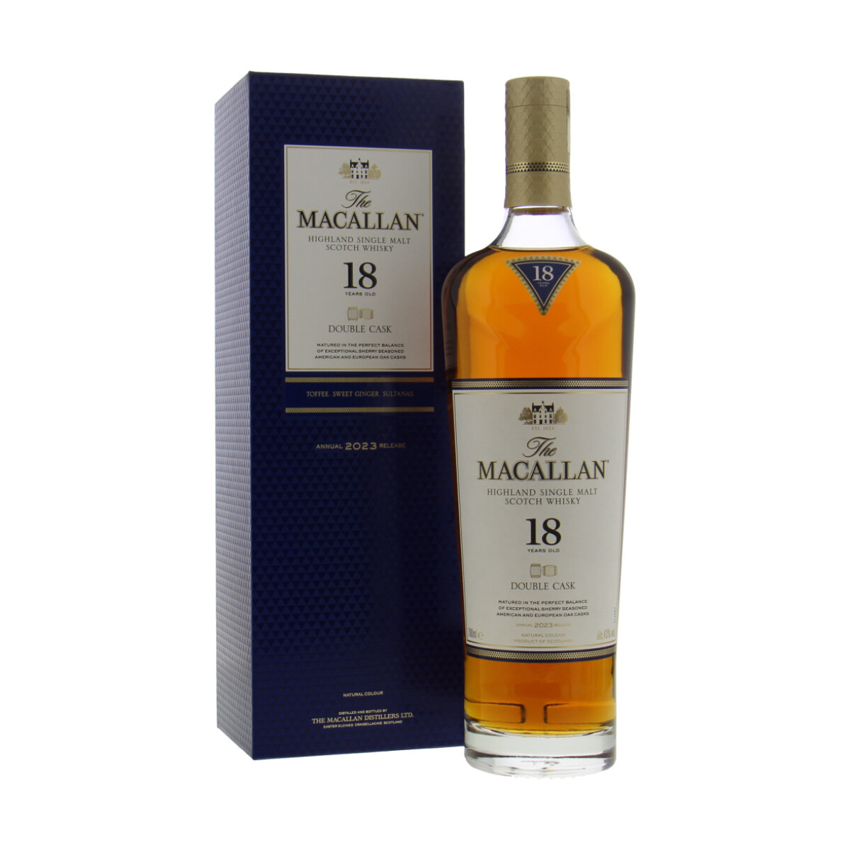 MACALLAN 18年 シングルモルトウイスキー 2本セット The Macallan 18 Years Old Double Cask Annual 2023 Release 43% NV