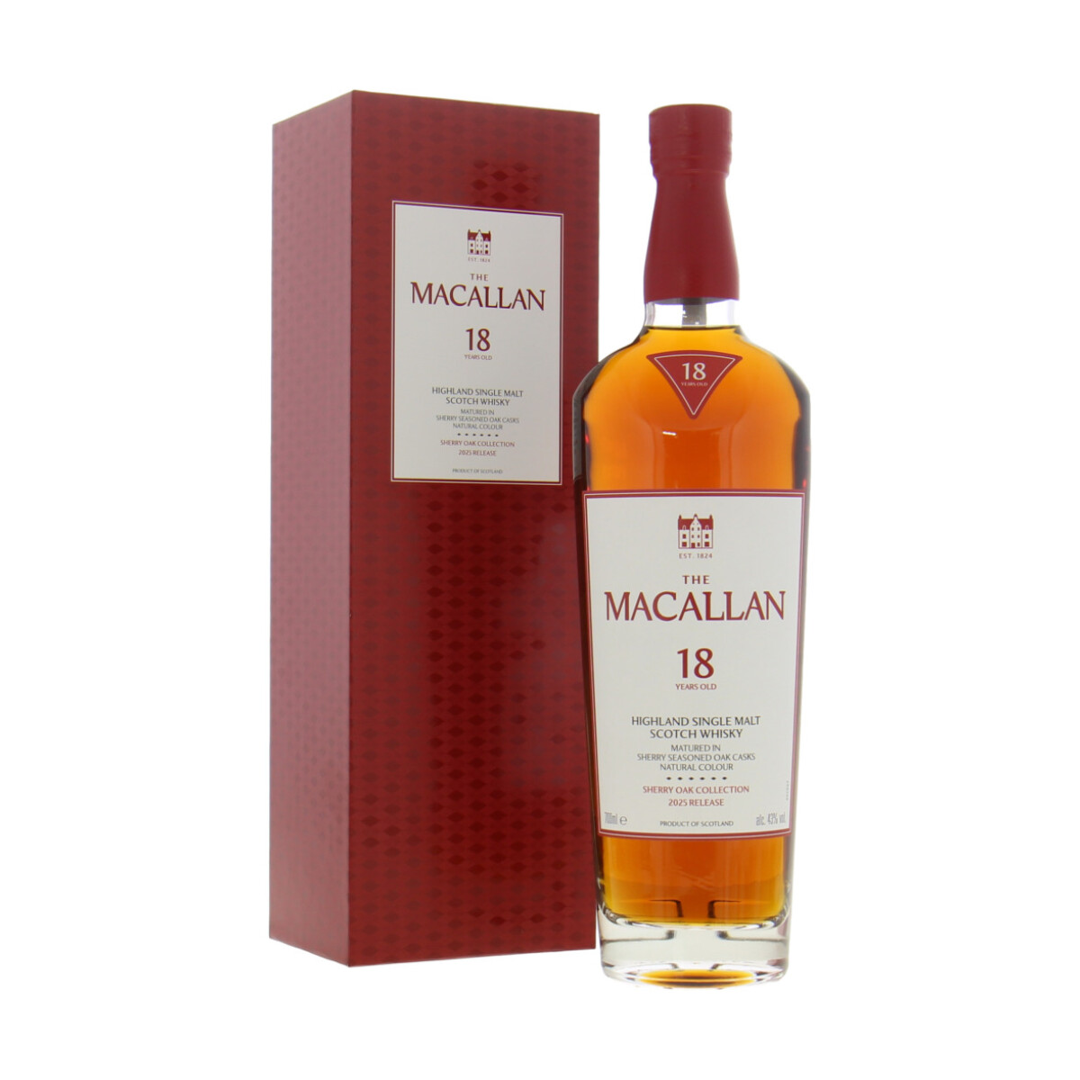 The Macallan 18 Years Old Sherry Oak Cask 2025 release 43%