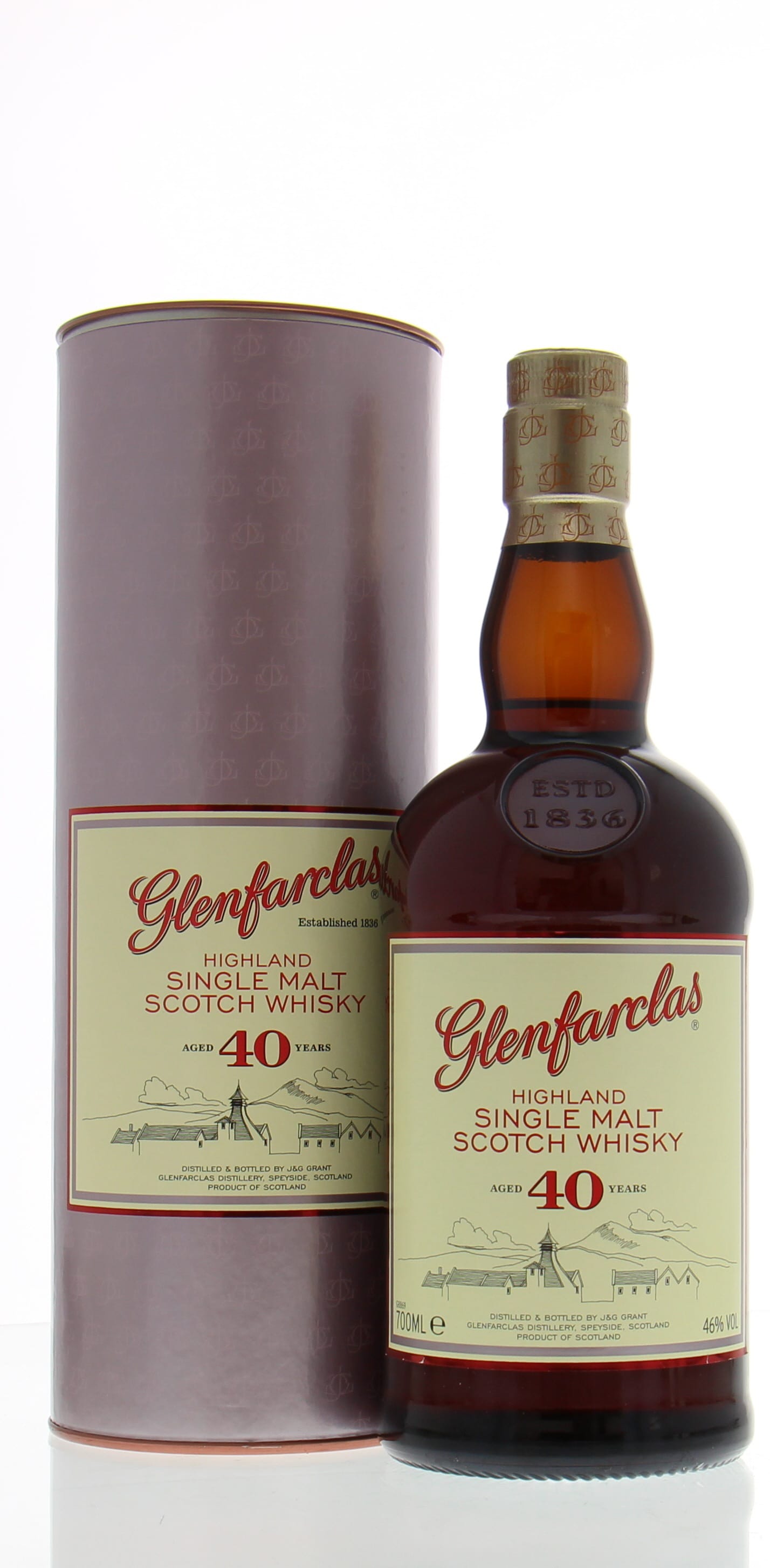 Glenfarclas - 40 Years Old  2nd Release 46% NV In Original Container
