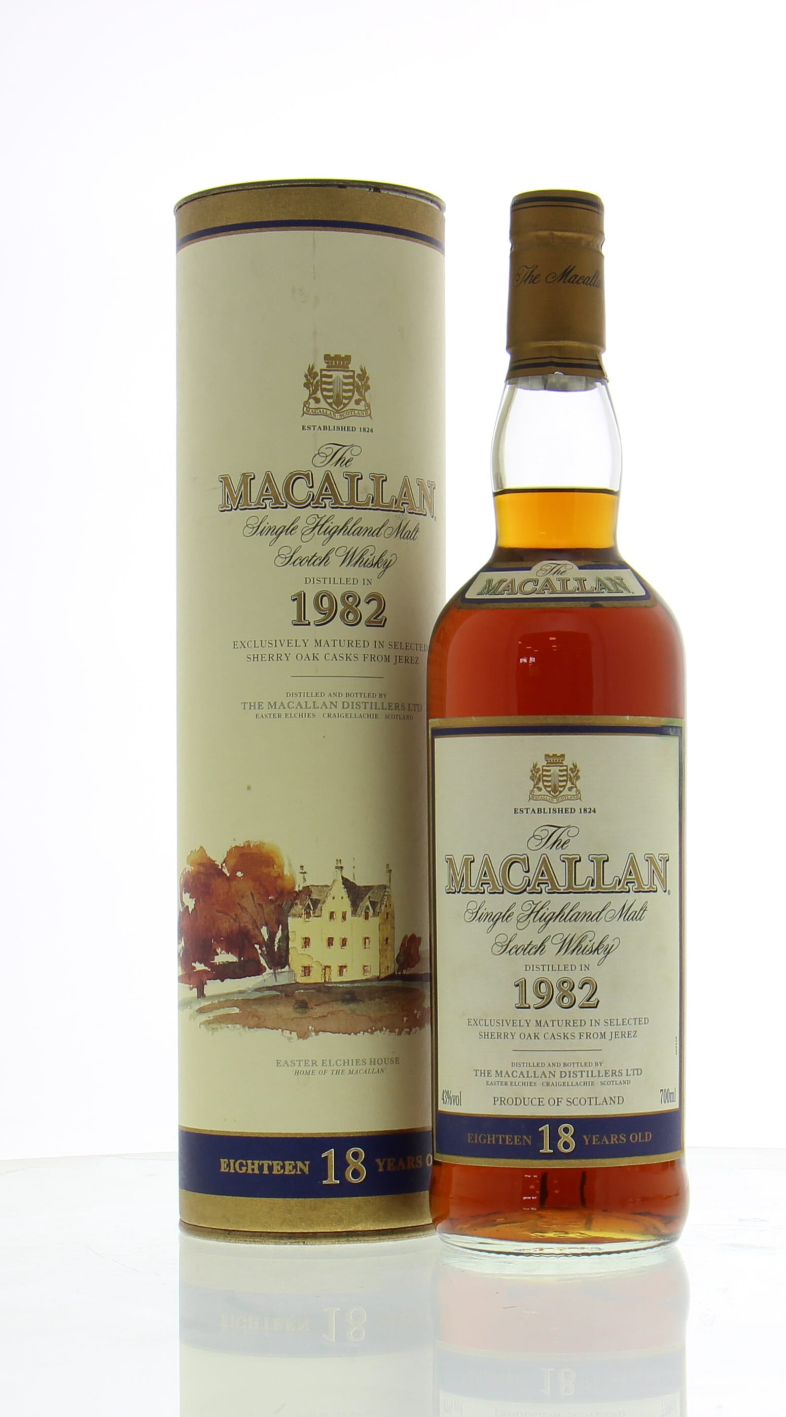 Macallan - 1982 Vintage 18 Years Old Sherry Cask 43% 1982 In Original Container