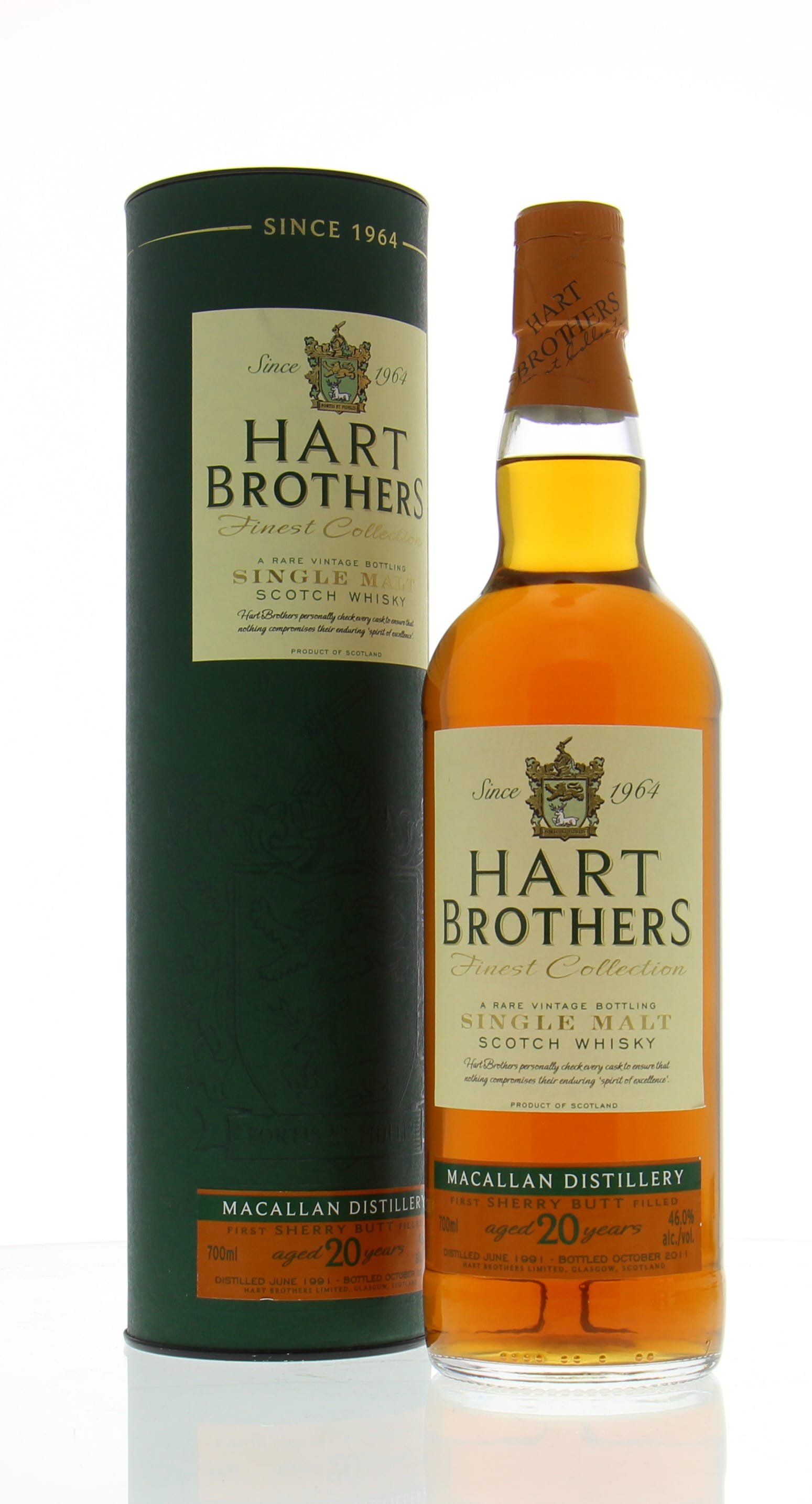 Macallan - 20 Years Old Hart Brothers Finest Collection 46% 1991