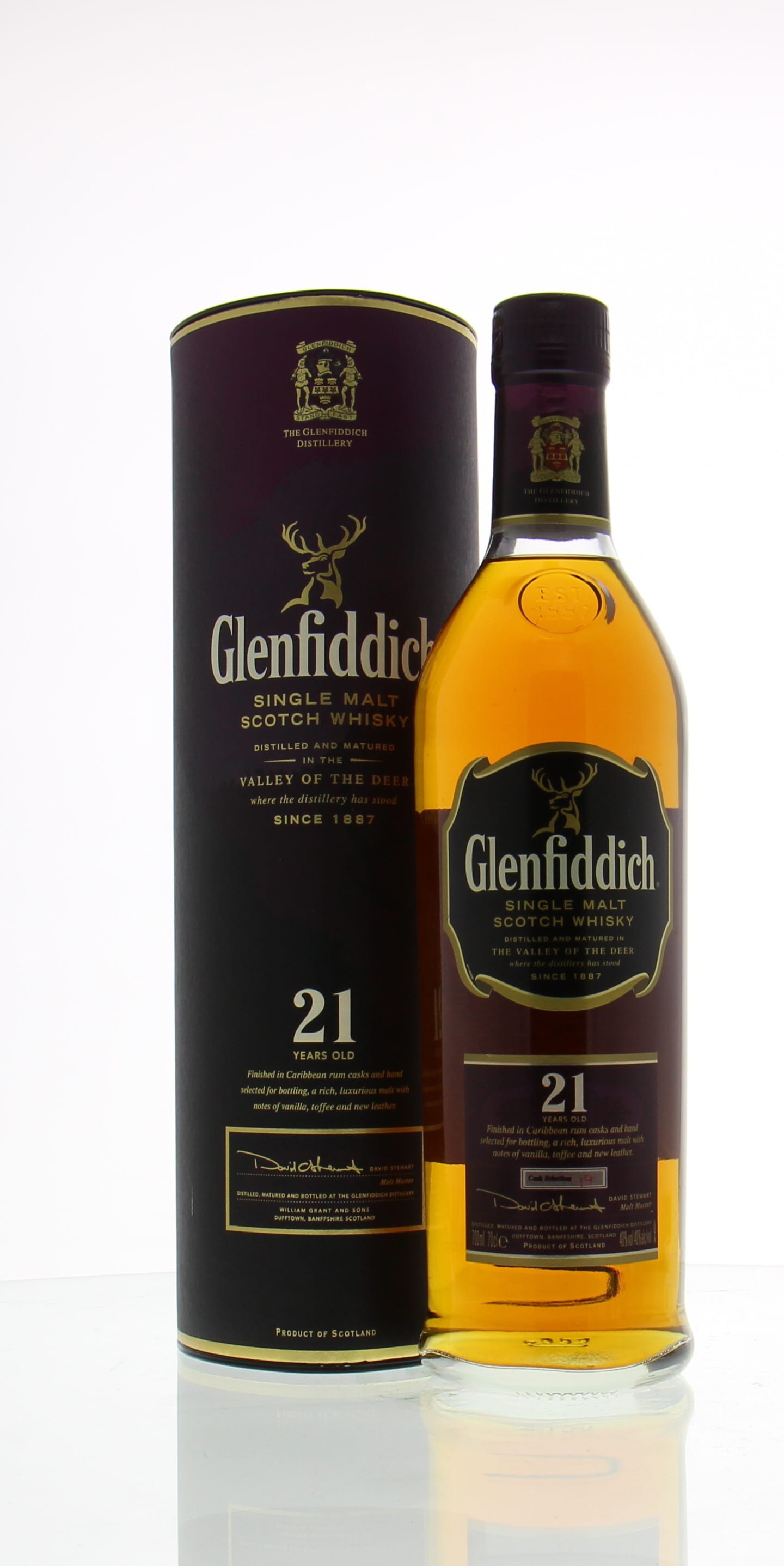 Glenfiddich - 21 Years Old Caribbean Rum Finish Cask Selection:19 40% NV Perfect