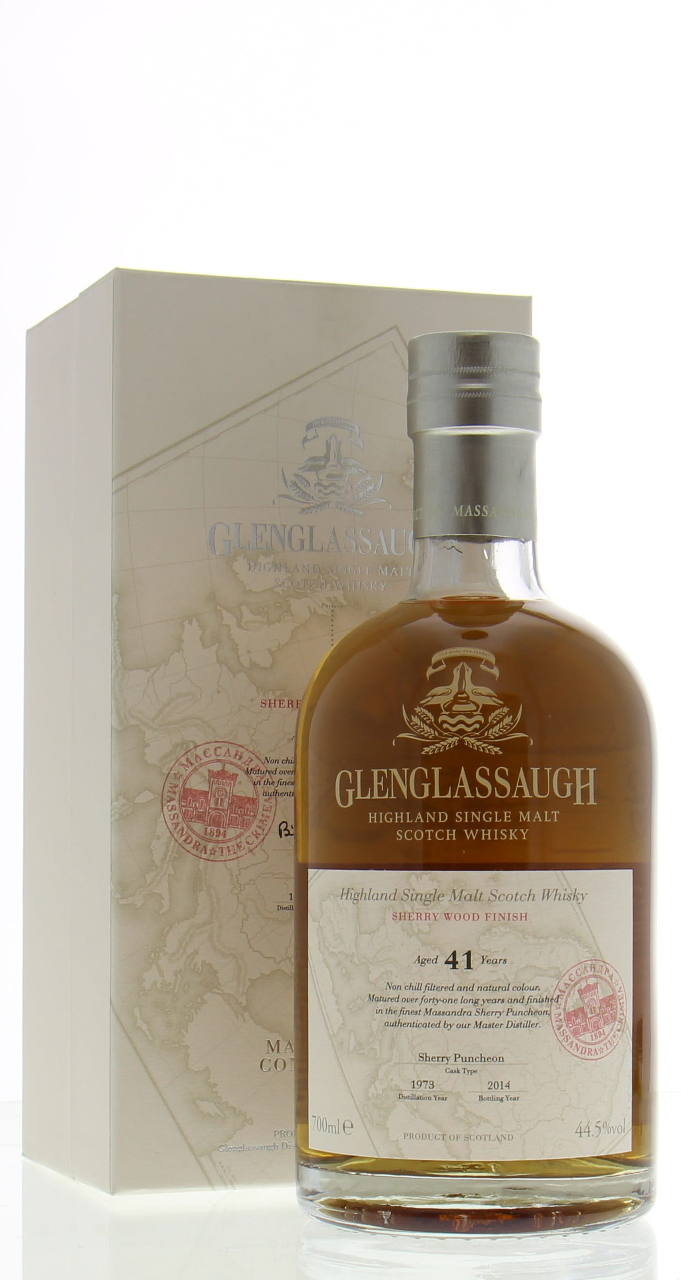 Glenglassaugh - 41 Years Old The Massandra Connection 44.5% 1973 In Original Container
