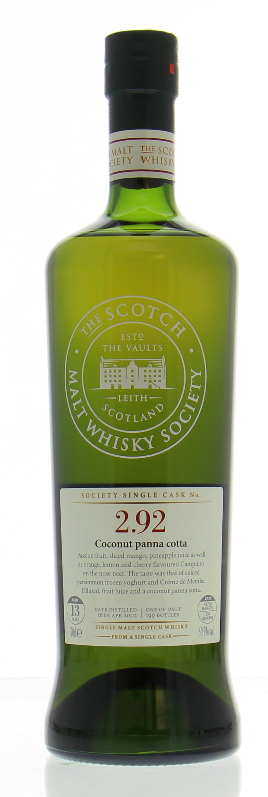 Glenlivet - 13 Years Old SMWS 2.92 Coconut panna cotta 1 Of 199 Bottles 60.7% 2002 Perfect