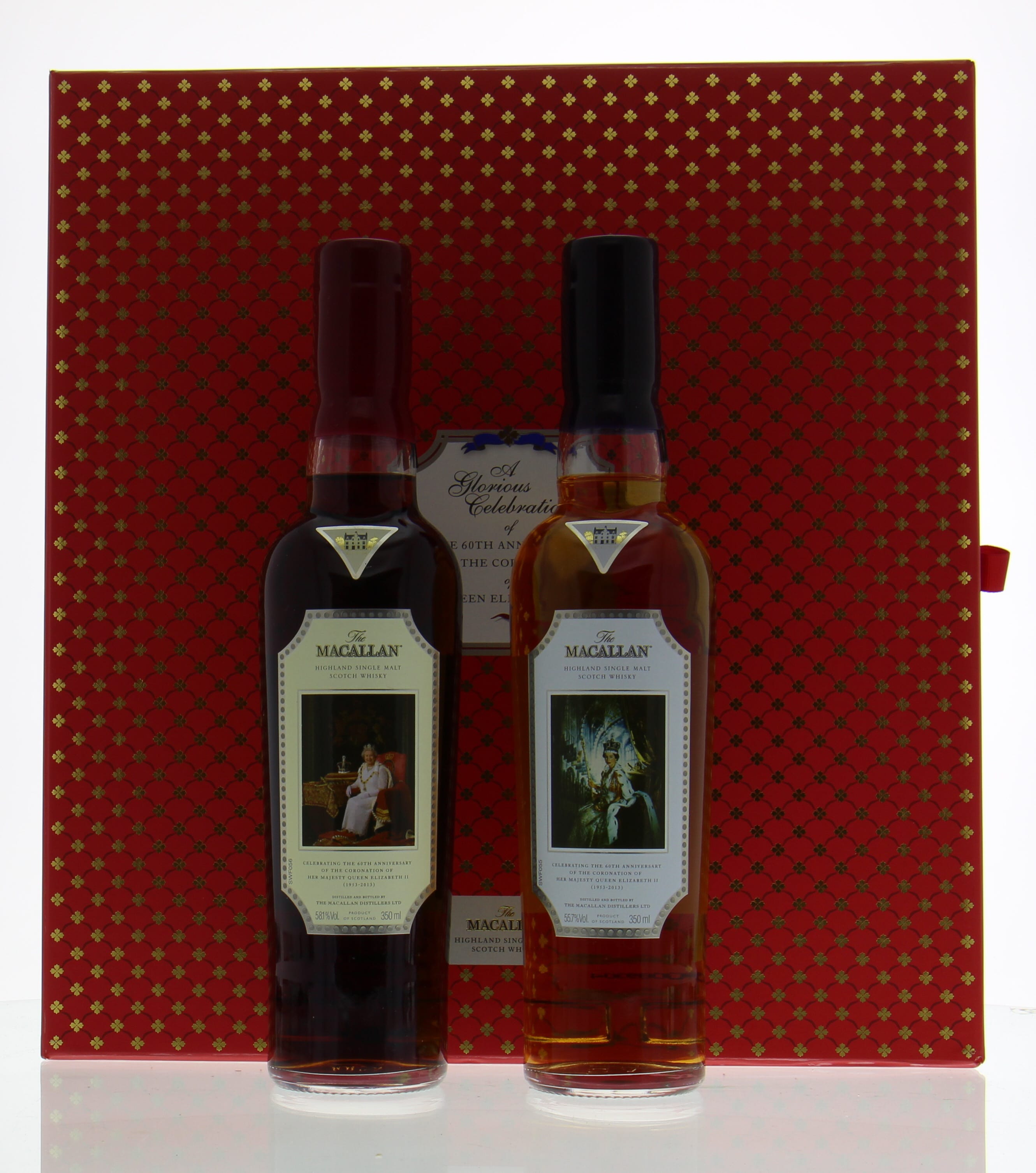 Macallan - Coronation Bottling Set Cecil Beaton Serie 58.1% NV In Original Wooden Case