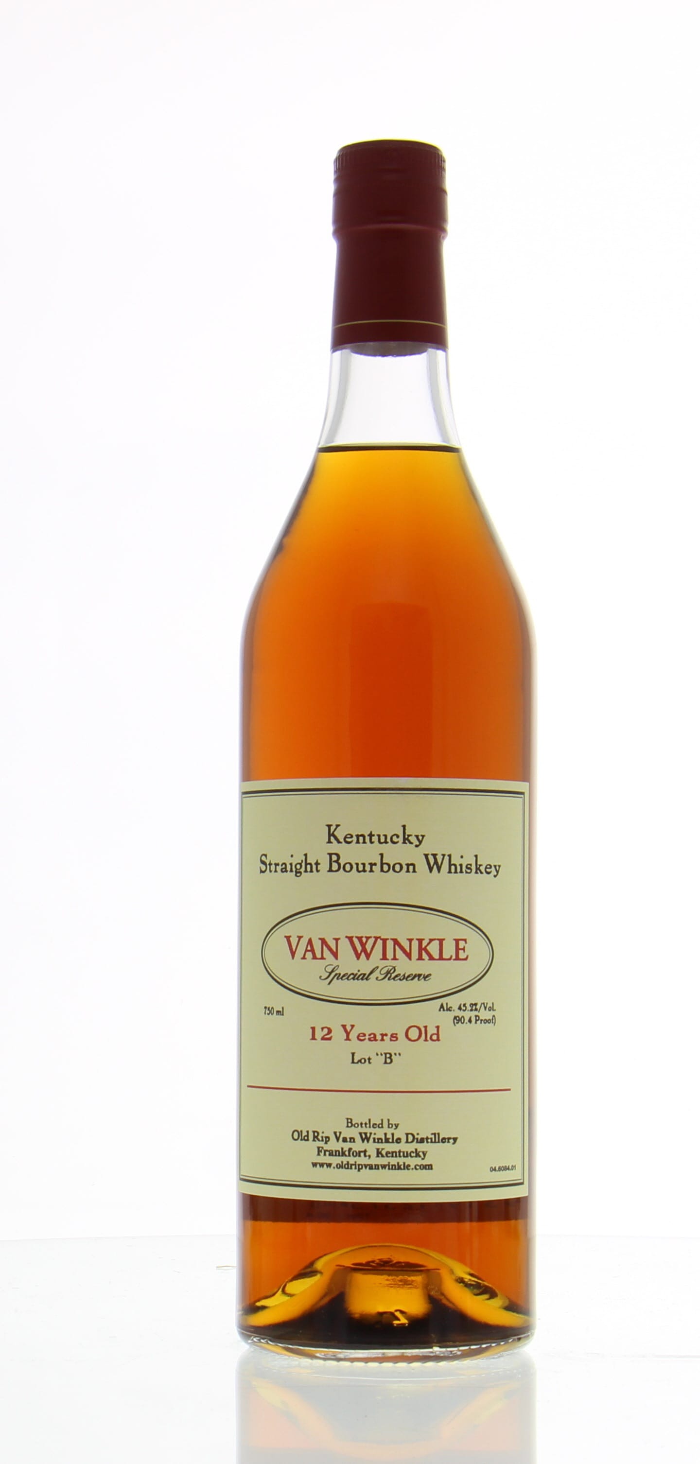 Van Winkle - 12 Years Old Special Reserve Lot 'B'  90.4 Proof 45.2% NV Perfect