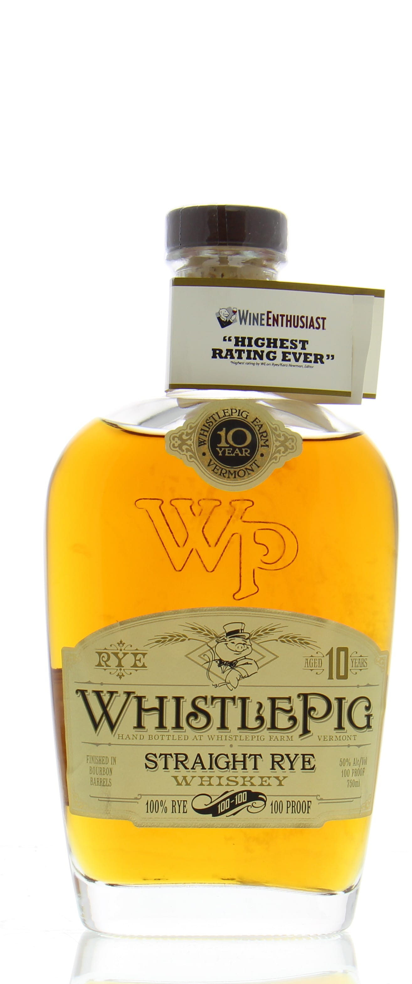 Alberta Distillers Ltd. - WhistlePig 10 Years Old Straight Rye Whiskey 50% NV Perfect