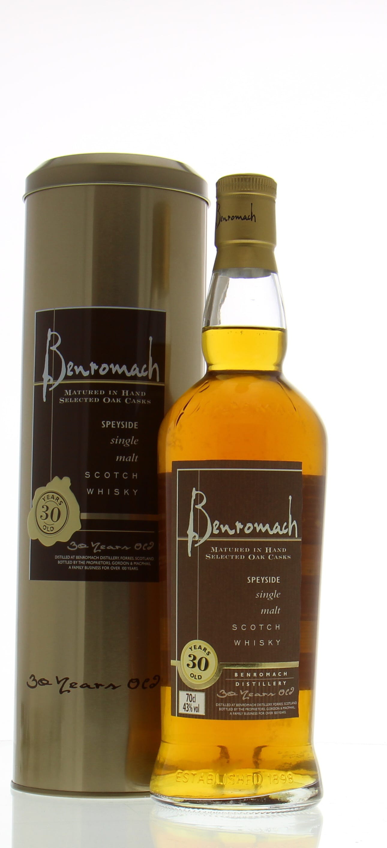 Benromach - 30 Years Old 43% NV In Original Container
