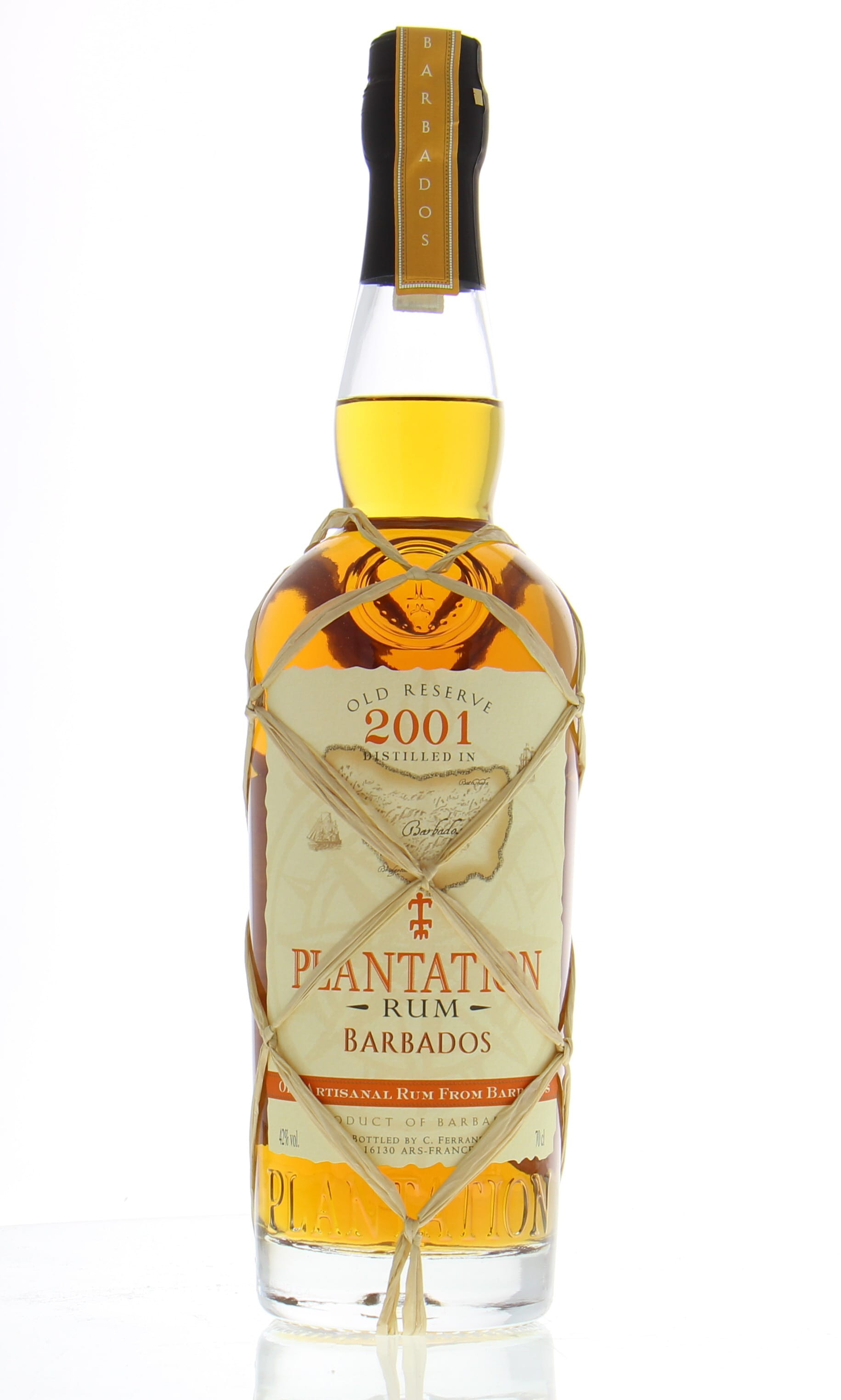 Plantation Rum - Barbados old reserve 2001 42% 2001 Perfect