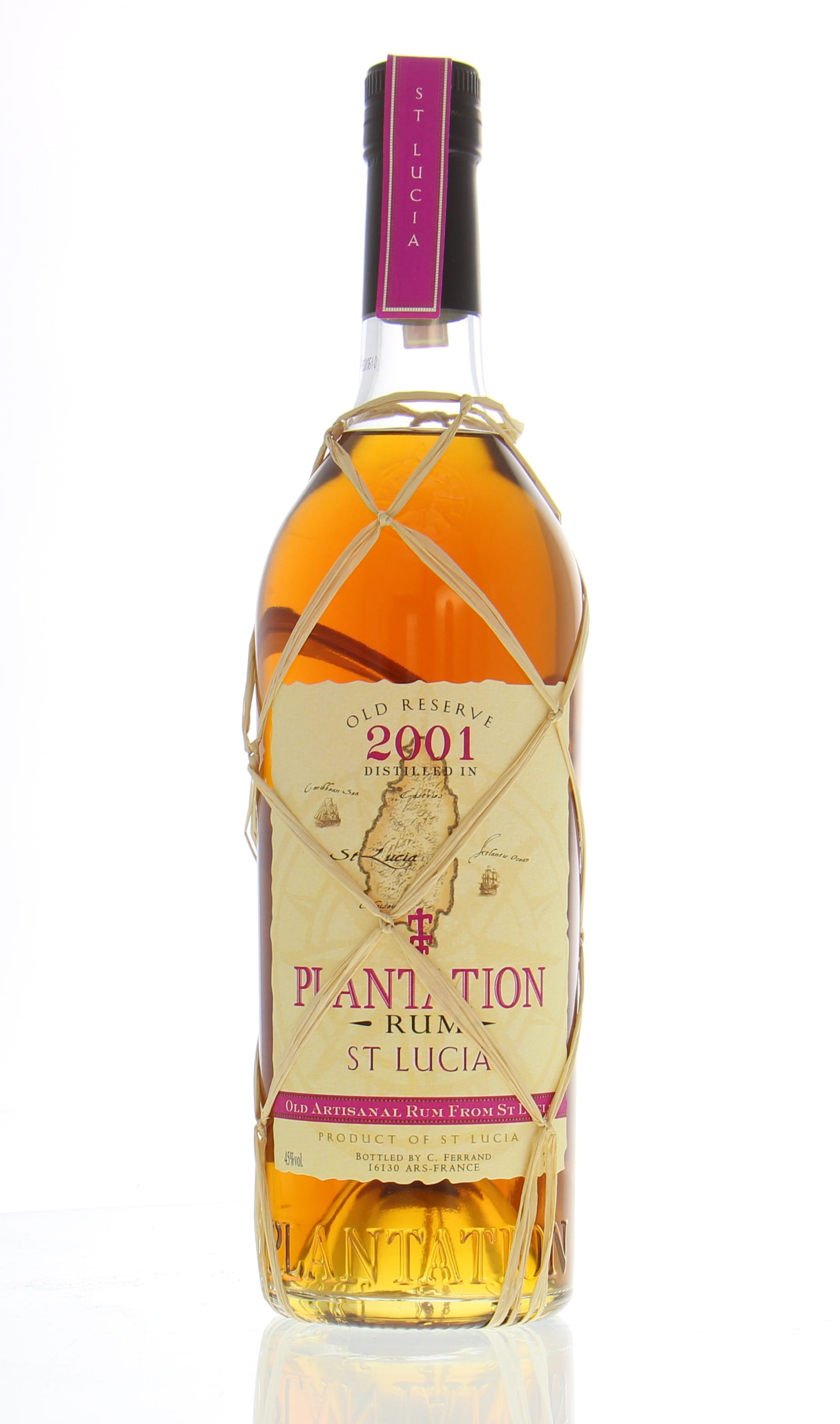 Plantation Rum - St. Lucia old reserve 2001 45 % 2001 Perfect