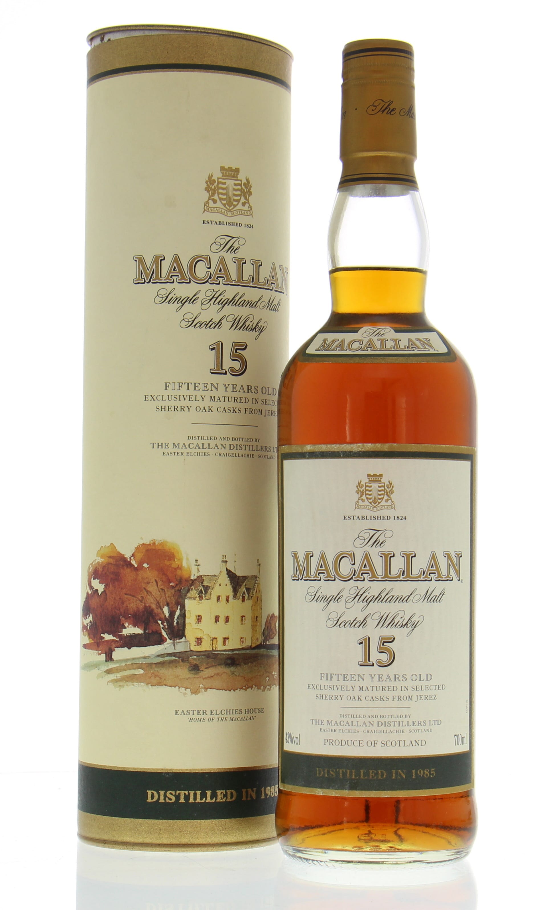 Macallan - 15 Years Old Vintage 1985 43% 1985 In Original Container