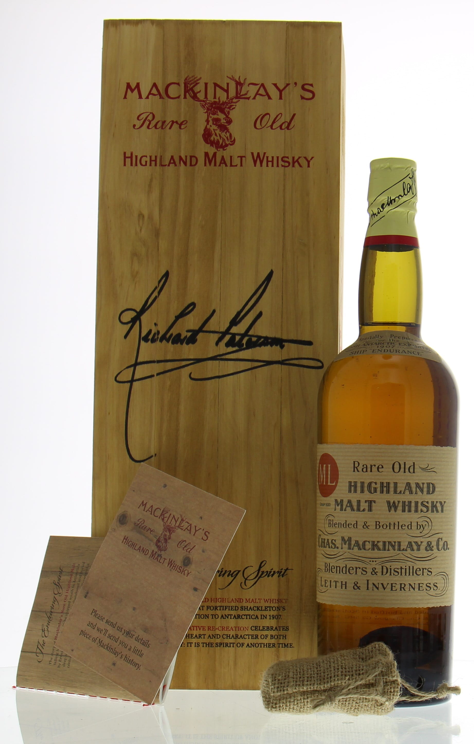 Mackinlay's - Shackleton's The Discovery Edition With Richard Paterson's Autograph 47.3% NV In Original Container