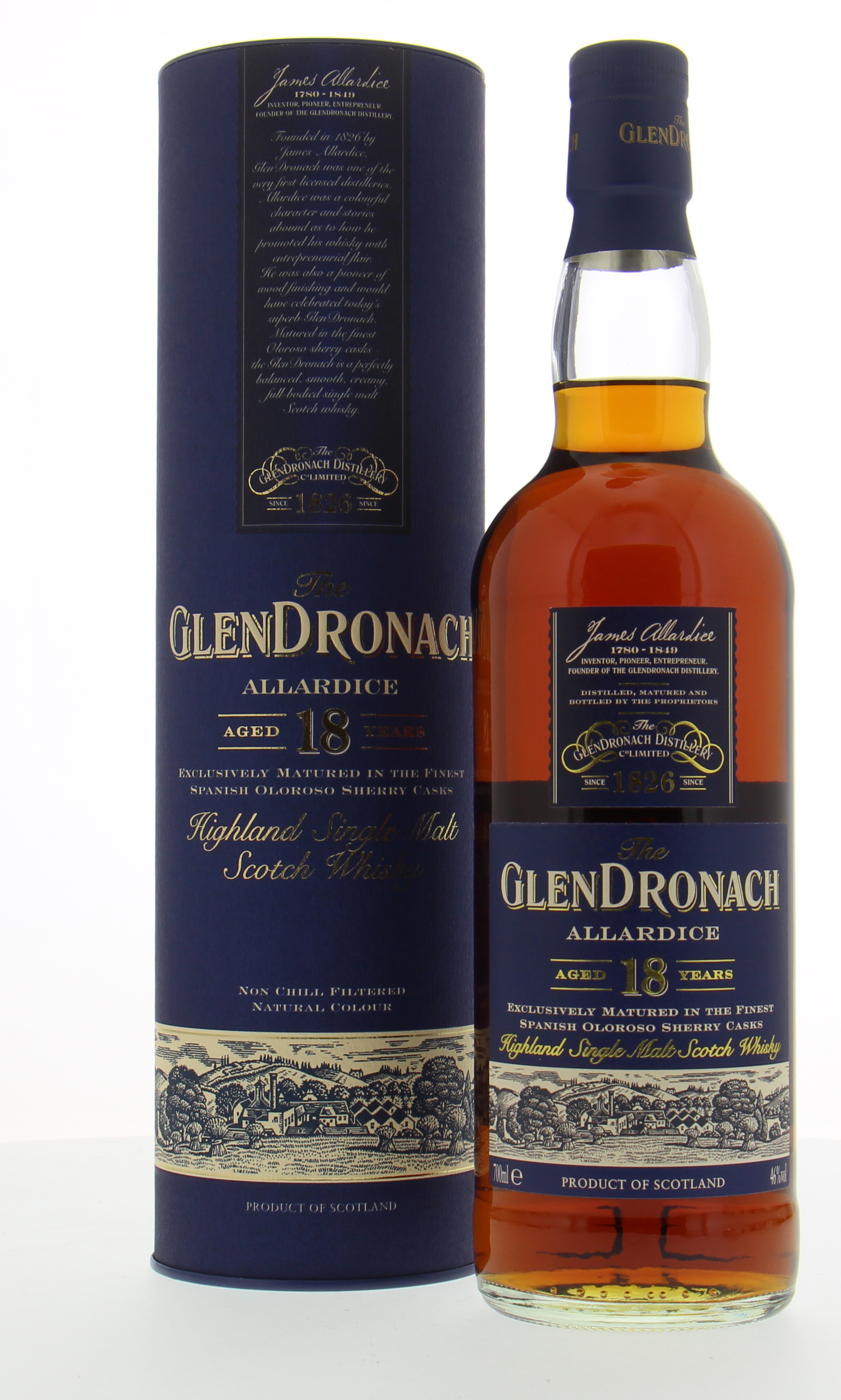 Glendronach - 18 Years Old Allardice 46% NV In Original Container