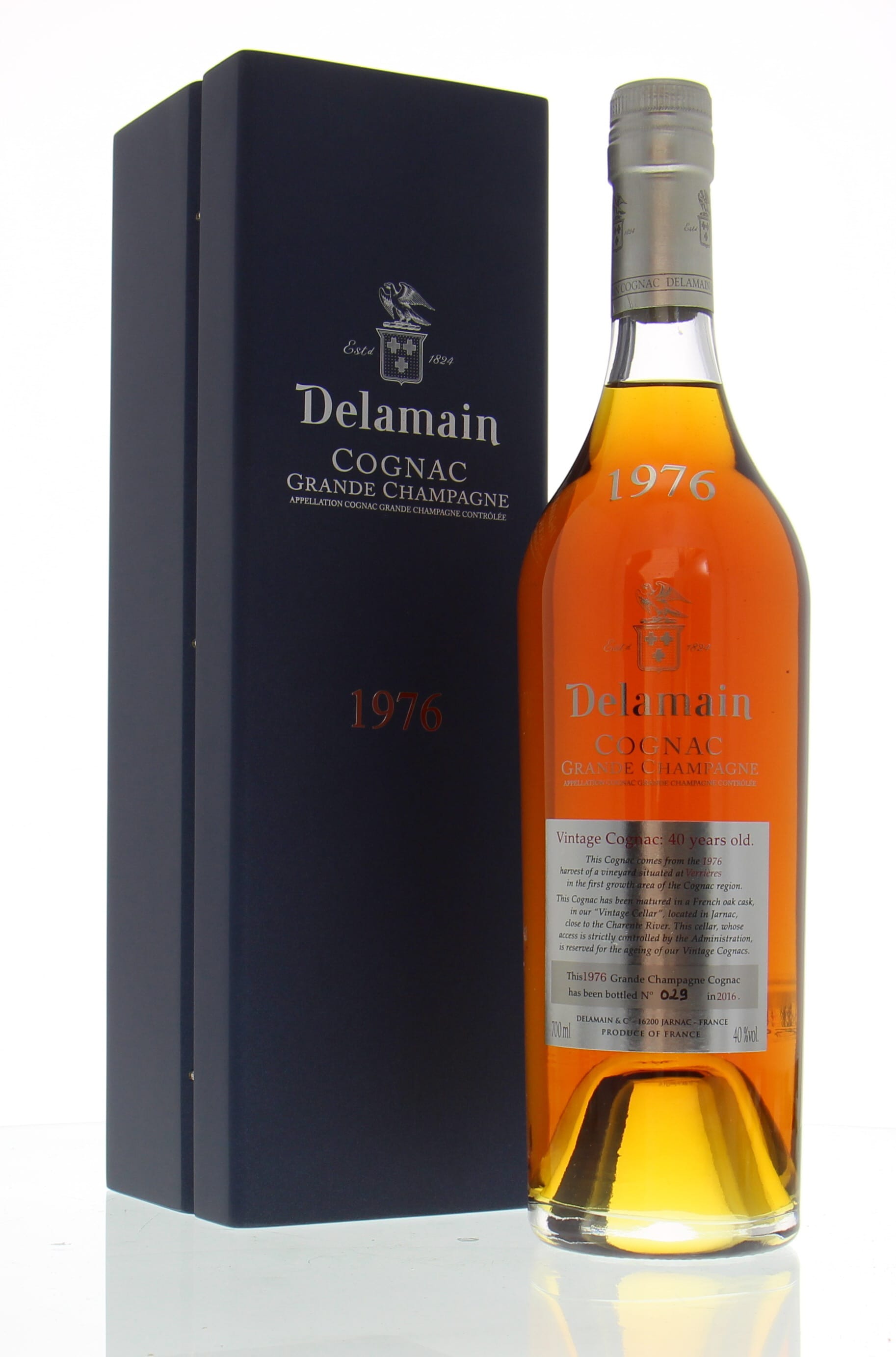 Delamain - Grande Champagne bottled 2016 1976 Perfect
