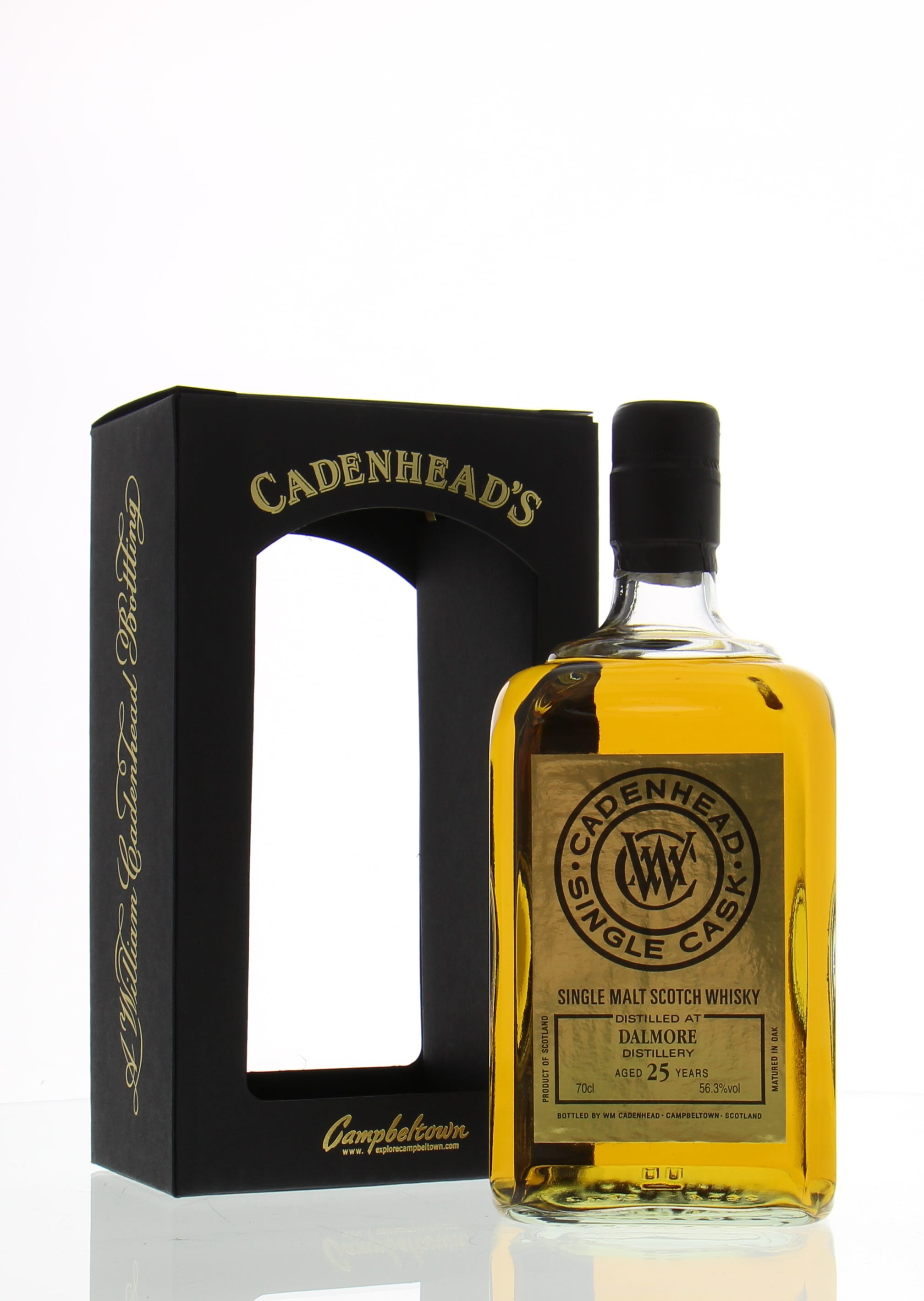 Dalmore - 25 Years Old Cadenhead Single Cask 56.3% 1990 In Original Container