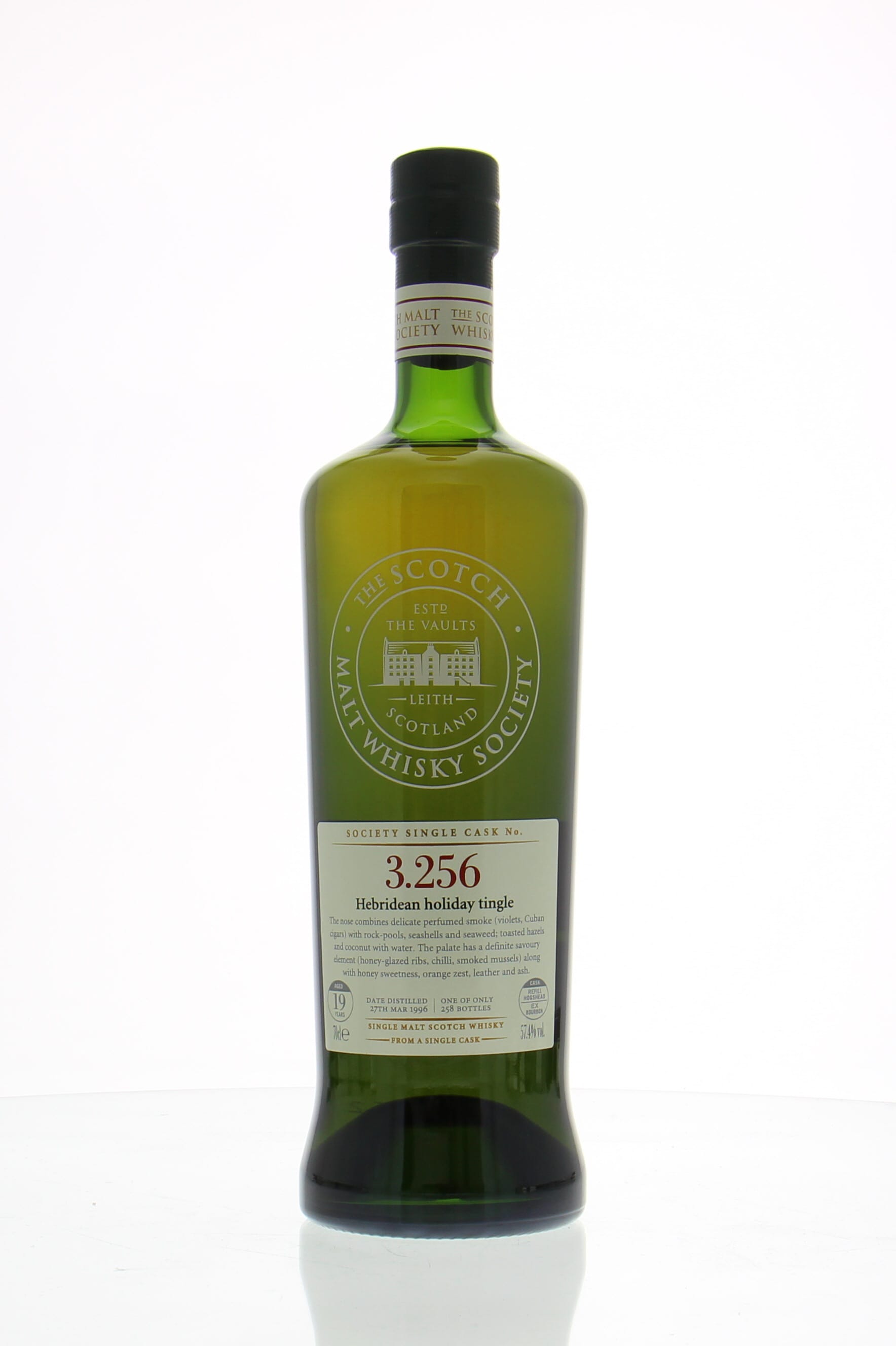 Bowmore - 19 Years Old SMWS 3.256 Hebridean holiday tingle  57.4% 1996 Perfect
