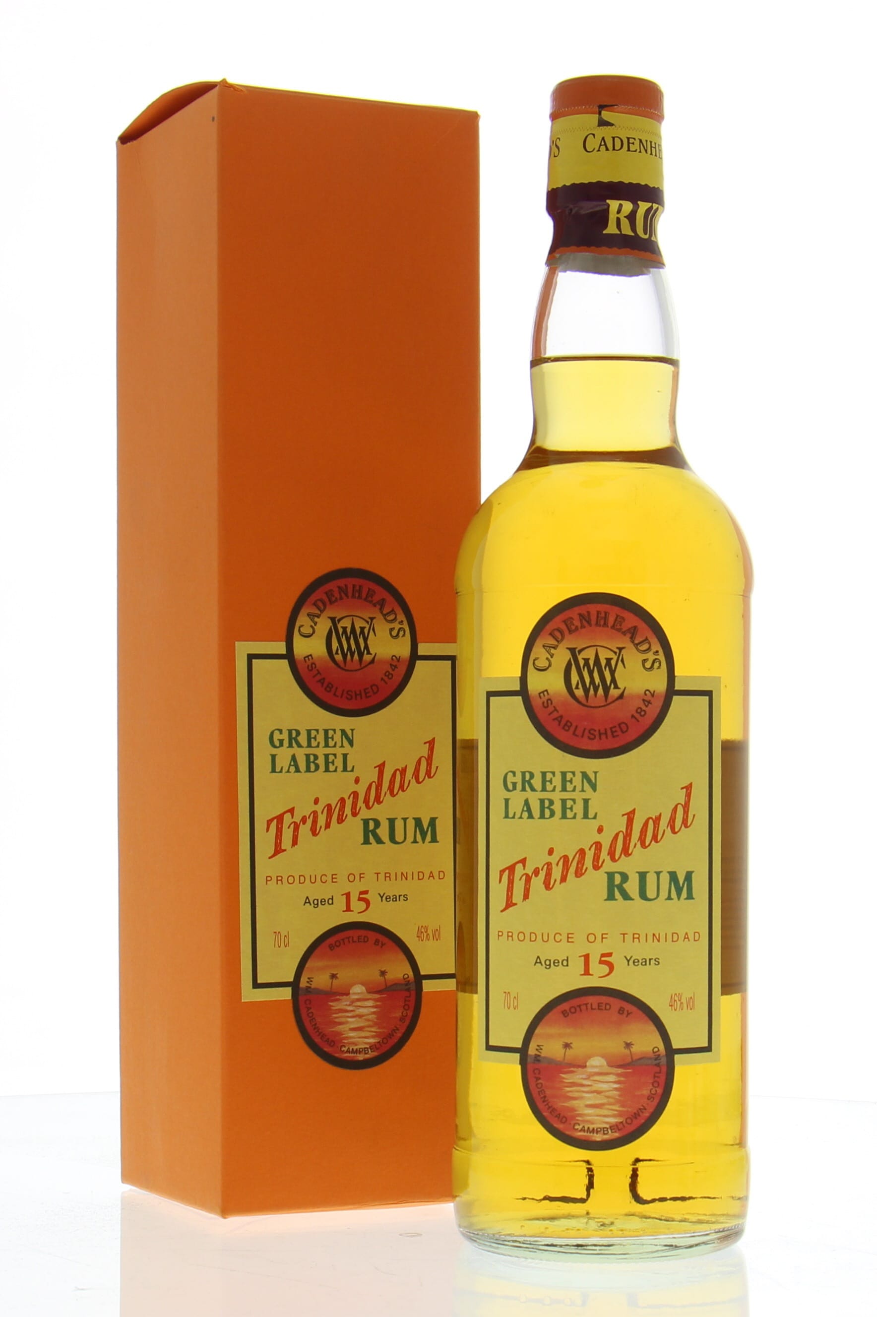 Cadenhead - 15 Years Old Trinidad Rum 46% NV In Original Carton