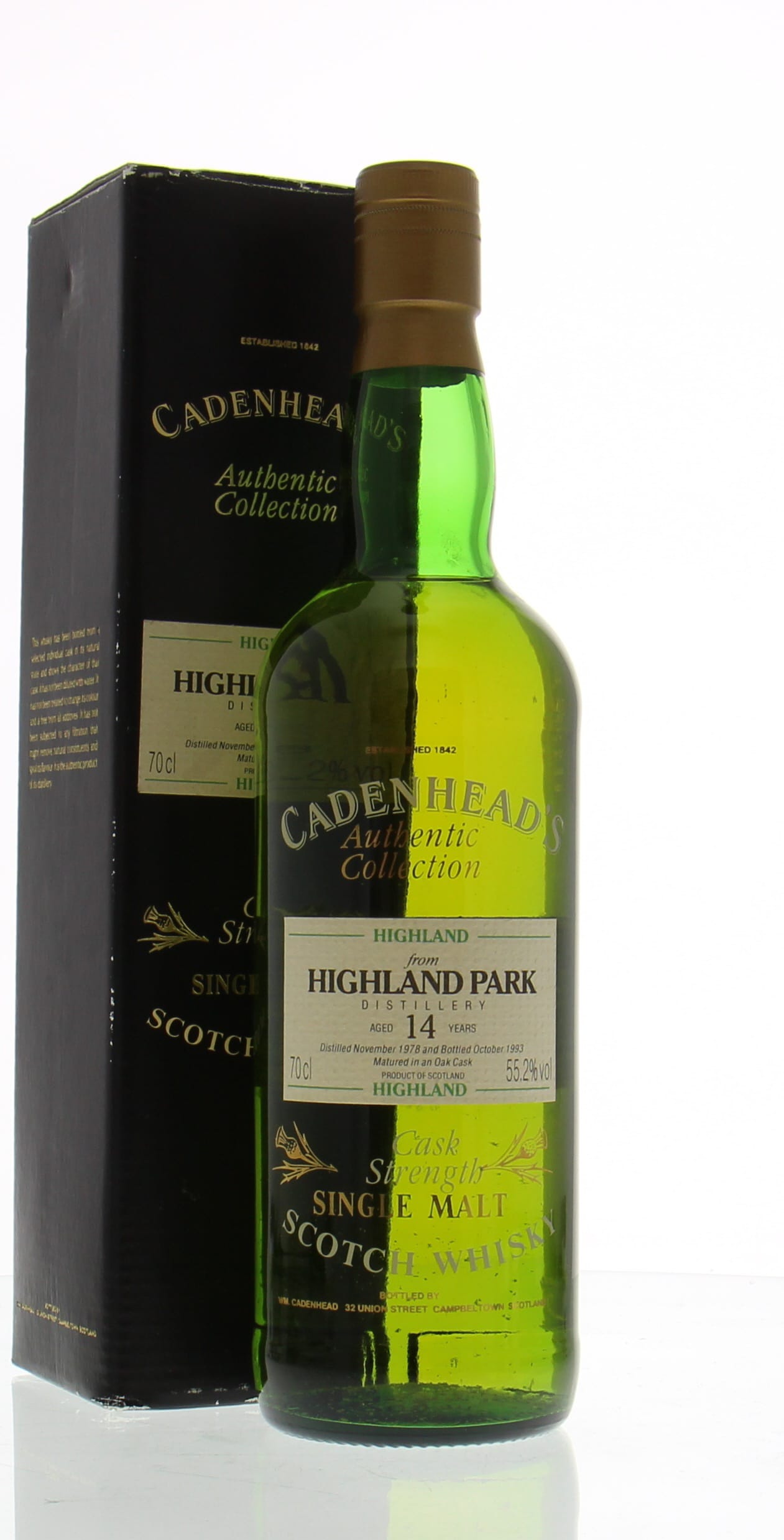 Highland Park - 14 Years Old Cadenhead 55.2% 1978 In Original Container