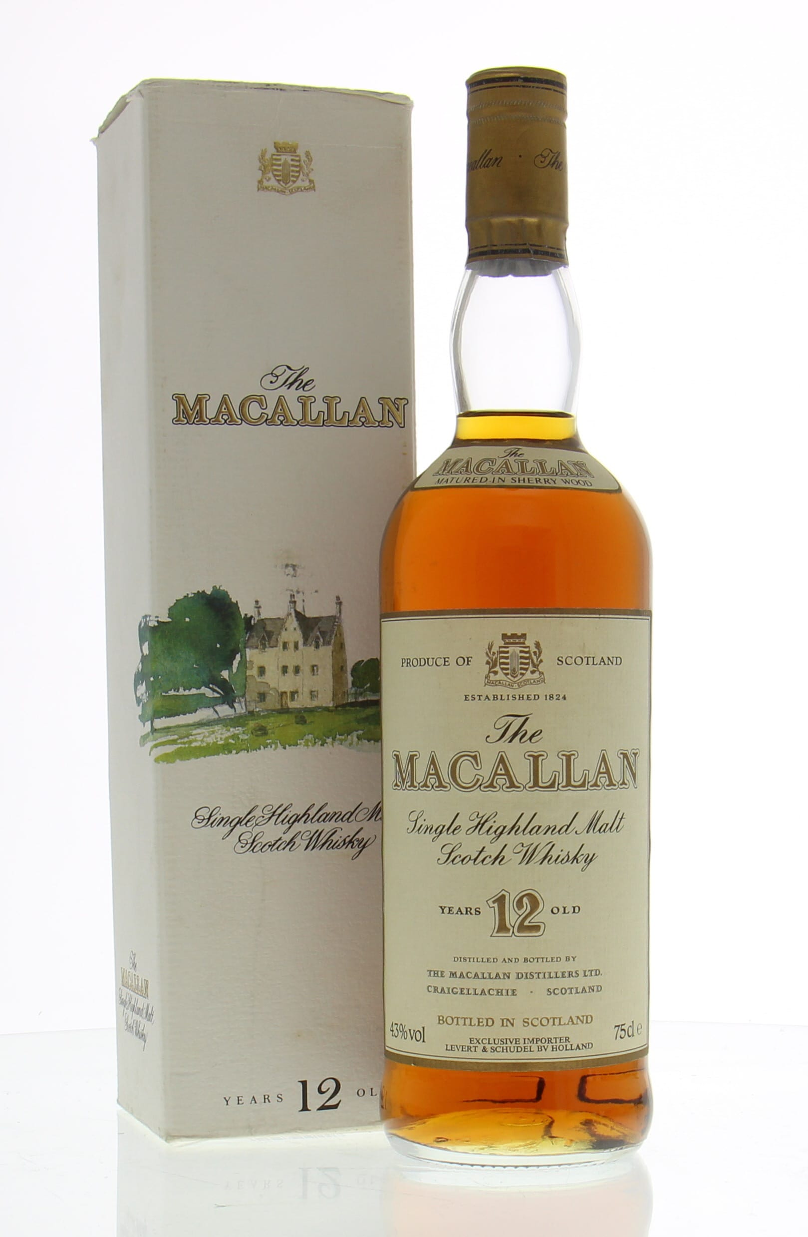 Macallan - 12 Years Old (1980's Botteling) 43% NV In Original Container