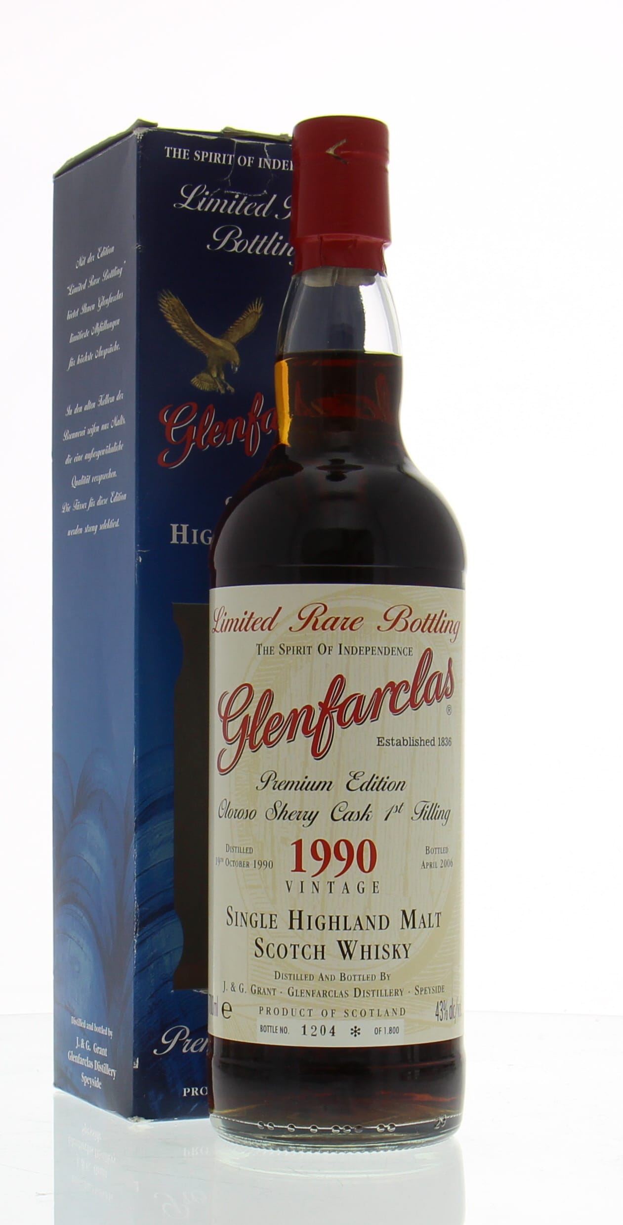 Glenfarclas - 15 Years Old Limited Rare Bottling 43% 1990 In Original Container