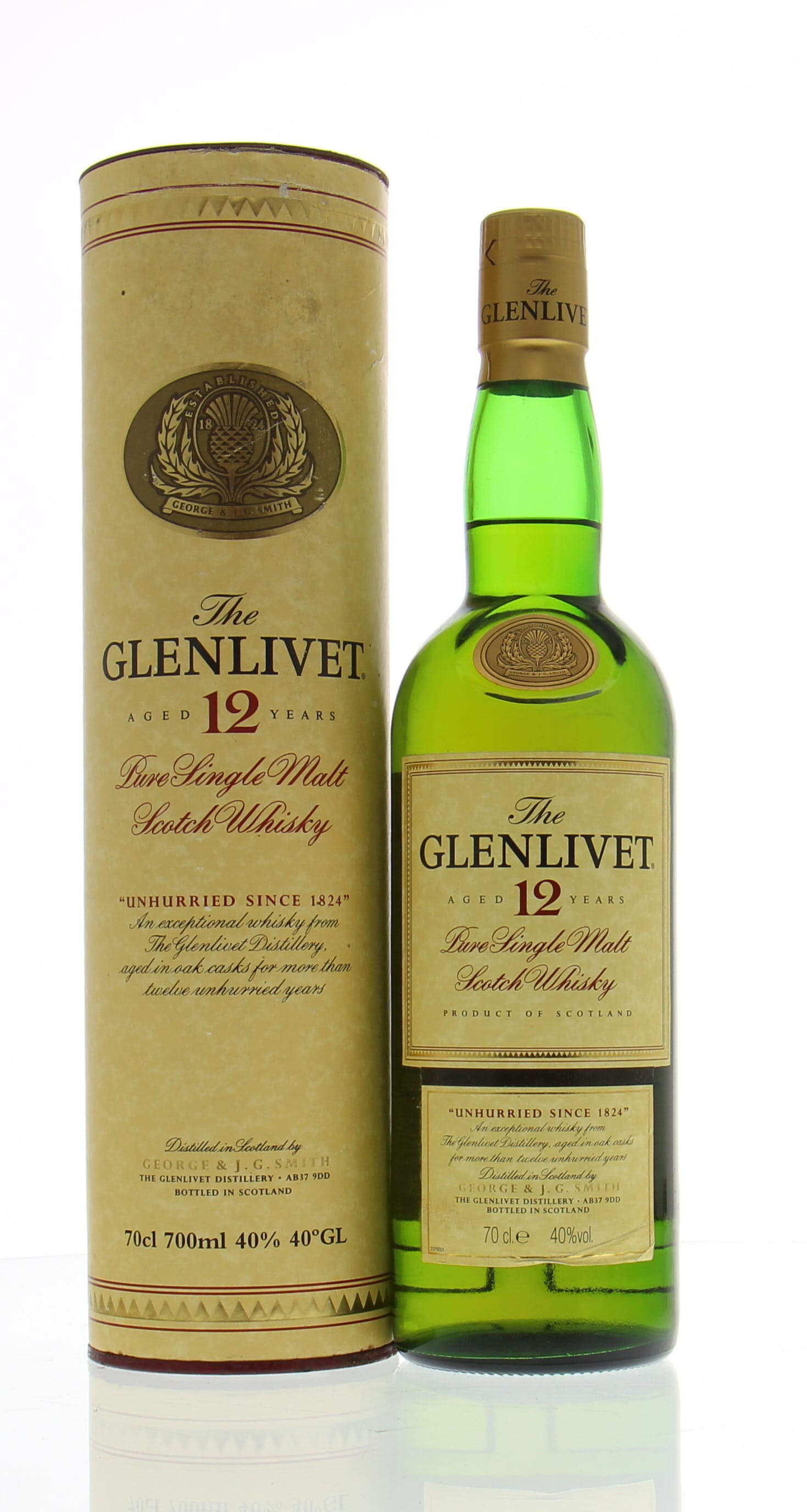 Glenlivet - 12 Years Old Unhurried Since 1824 40% NV Perfect