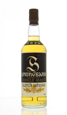 Springbank - 1978 Black Label Cork stopper 46% 1978