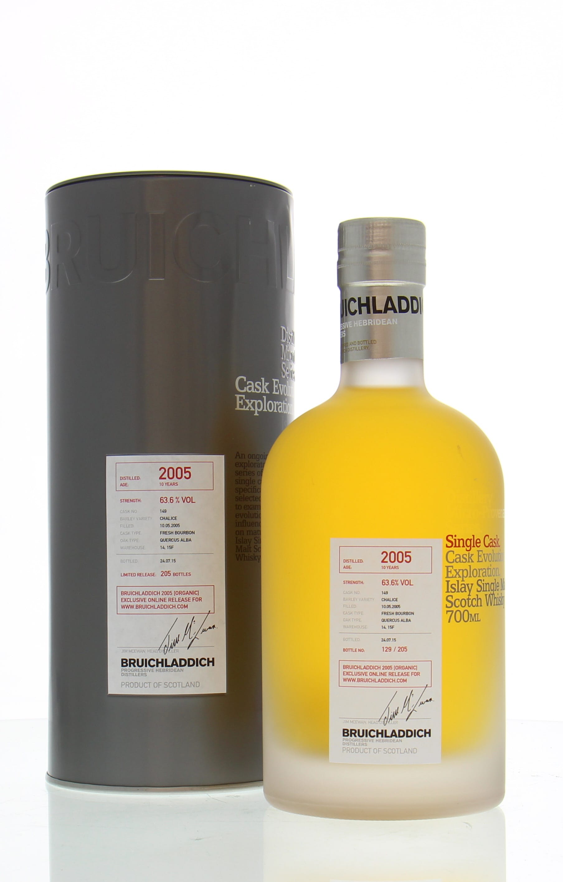 Bruichladdich - 10 Years Old Micro Provenance Series 2005 Cask:149 63.6% 2005 In Original Container