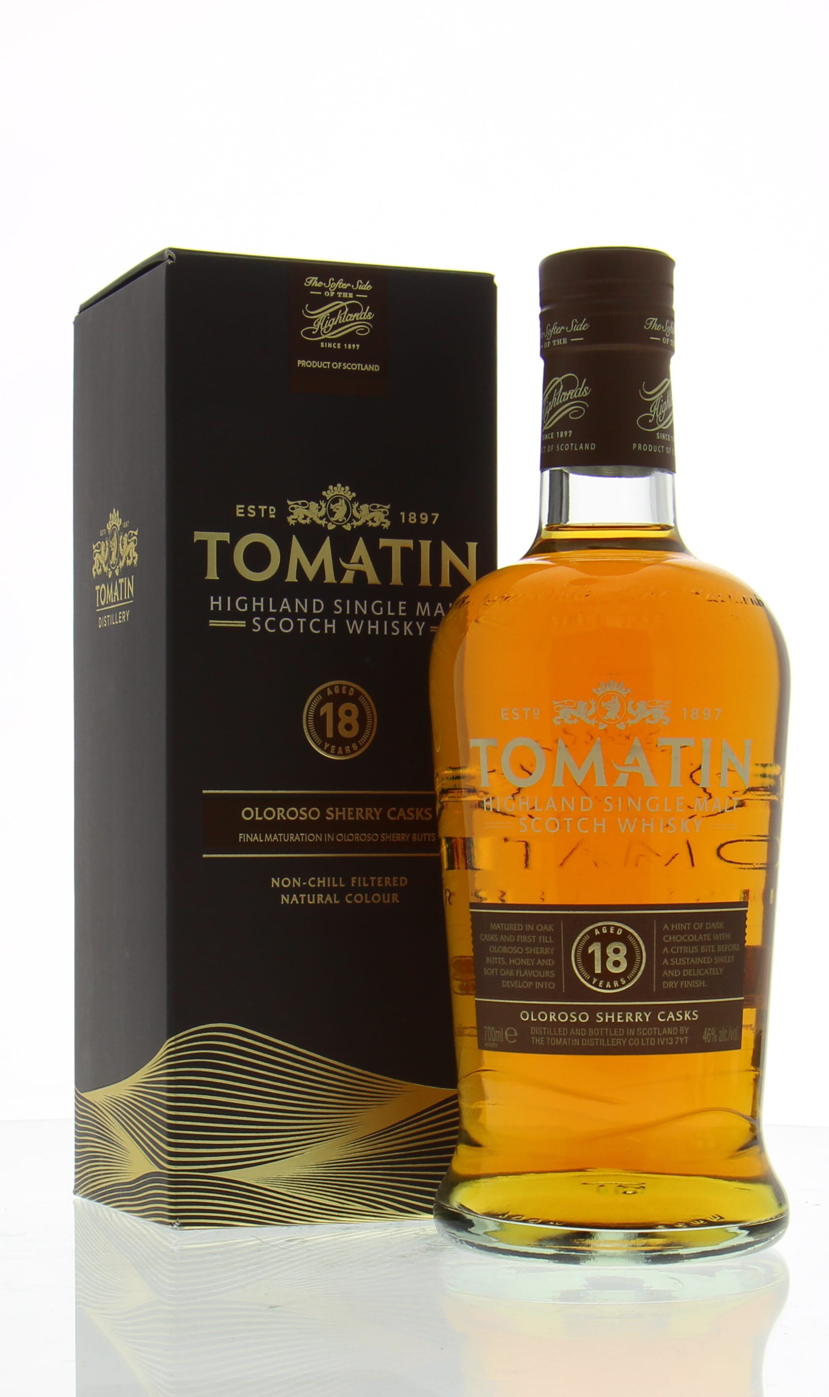 Tomatin - 18 Years Old New Design 2016 46% NV In Original Container