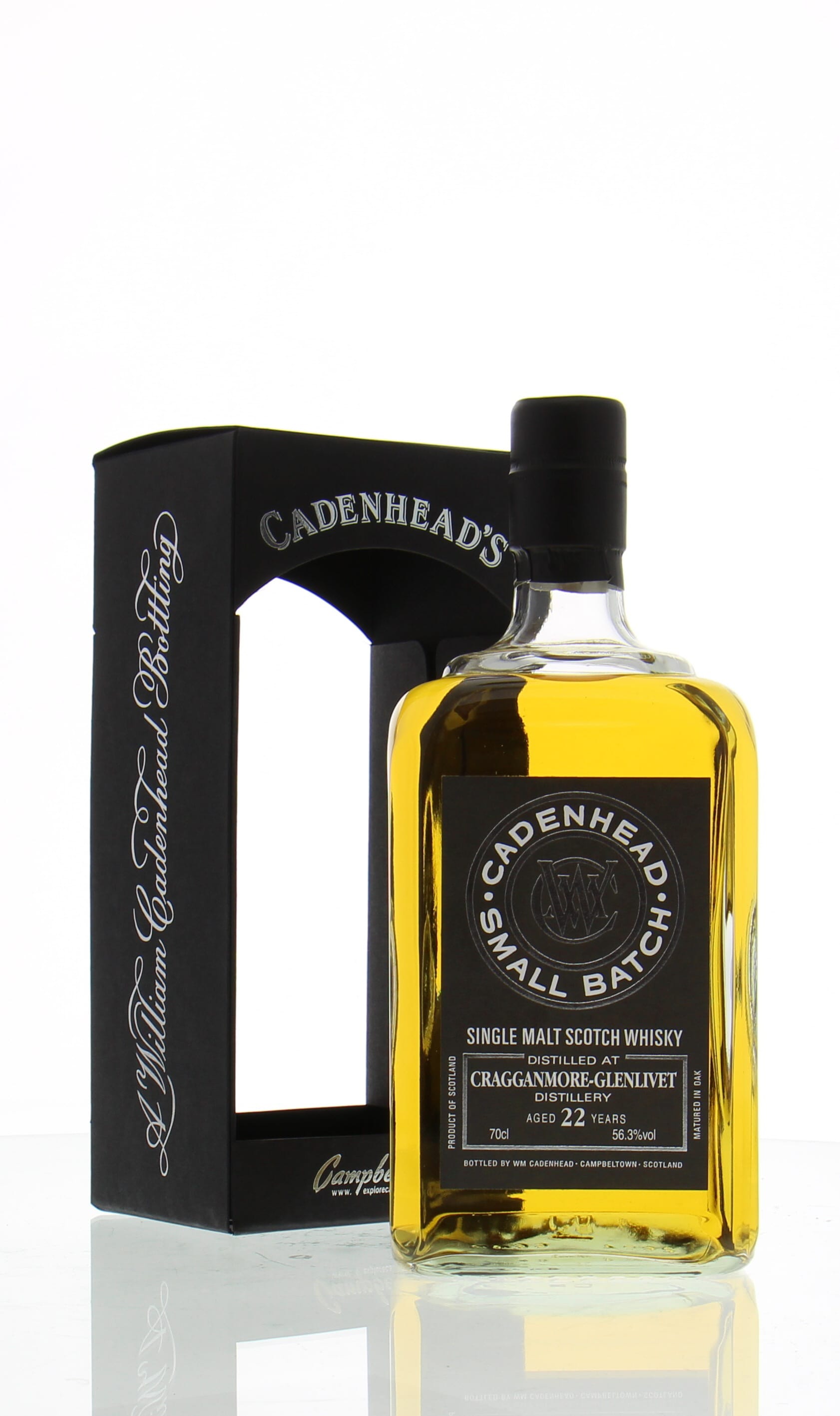 Cragganmore - 22 Years Old Cadenhead Small Batch 56.3% 1993 In Original Container