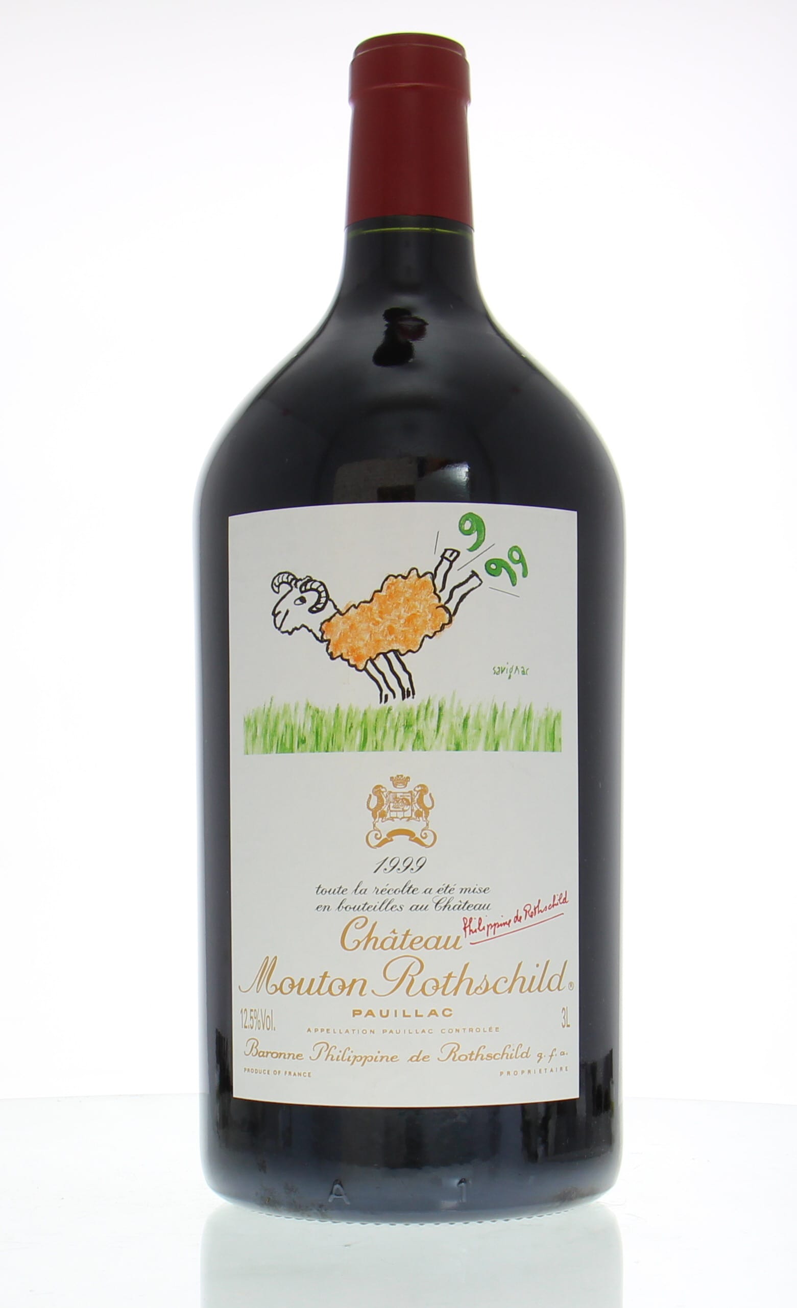 Chateau Mouton Rothschild - Chateau Mouton Rothschild 1999 In OWC of 3