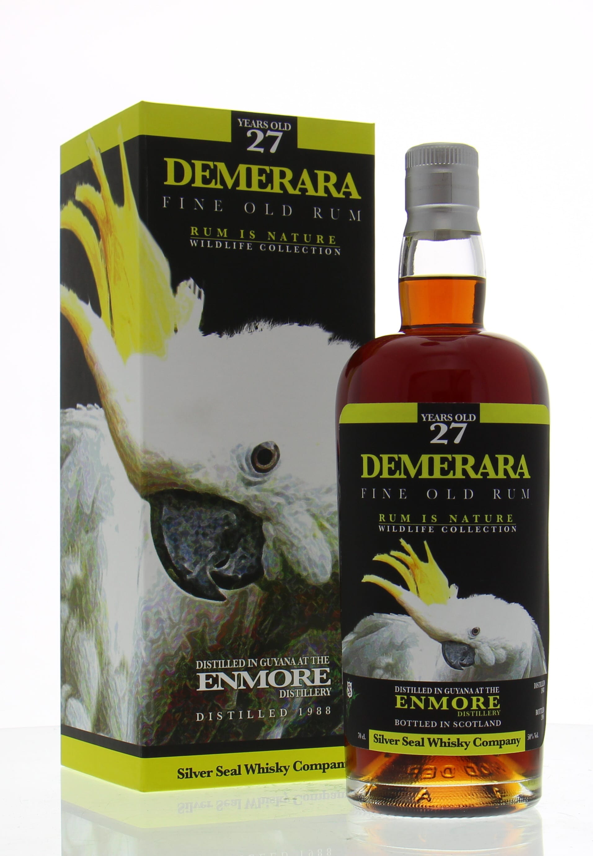 Enmore - 27 Years Old Demerara Silver Seal Wildlife Collection 50% 1988 In Original Carton
