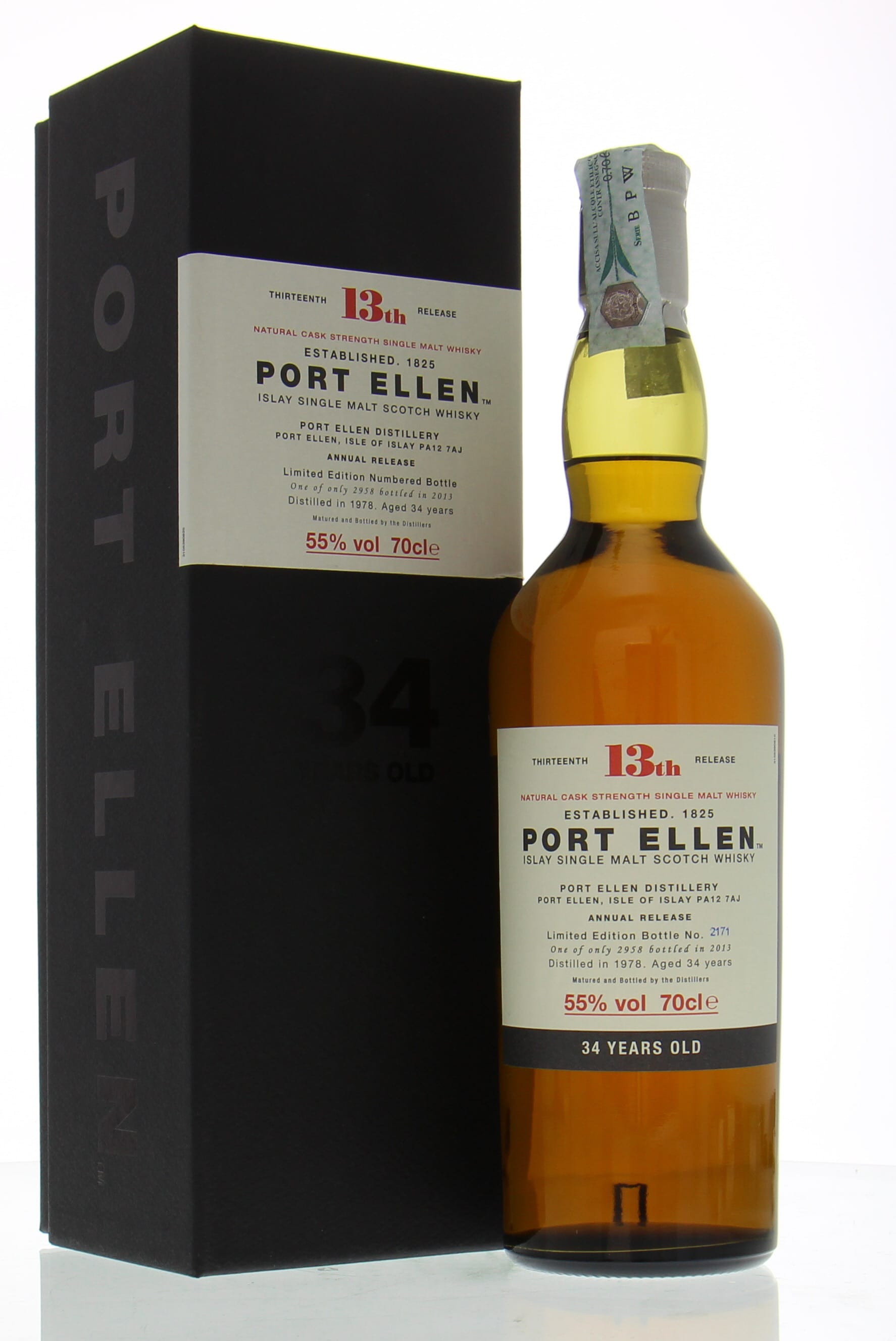 Port Ellen - 13th Release 34 Years Old 55% 1978 In Original Container