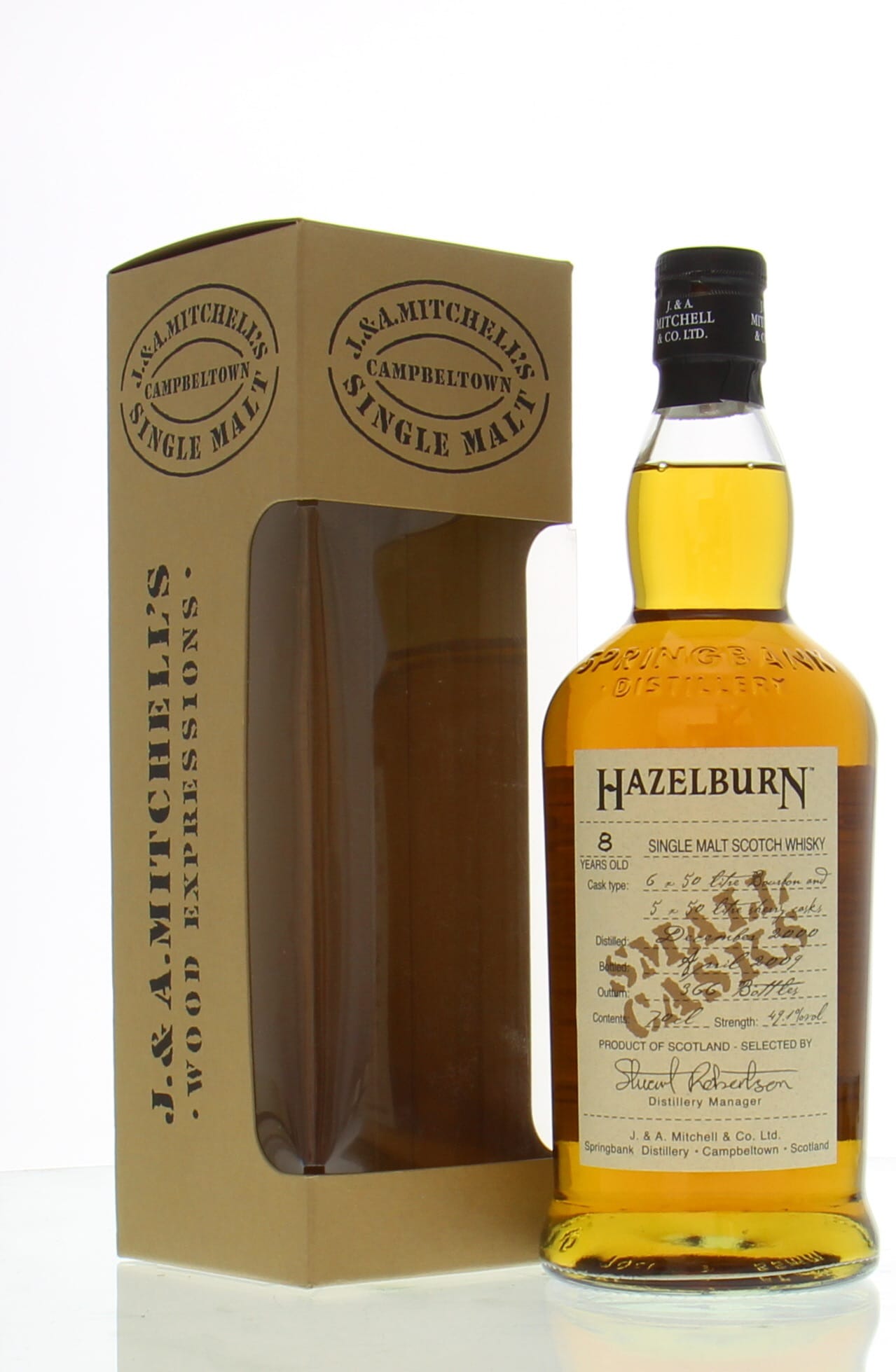 Hazelburn - 8 Years Old Small Casks 49.1% 2000 In Original Container
