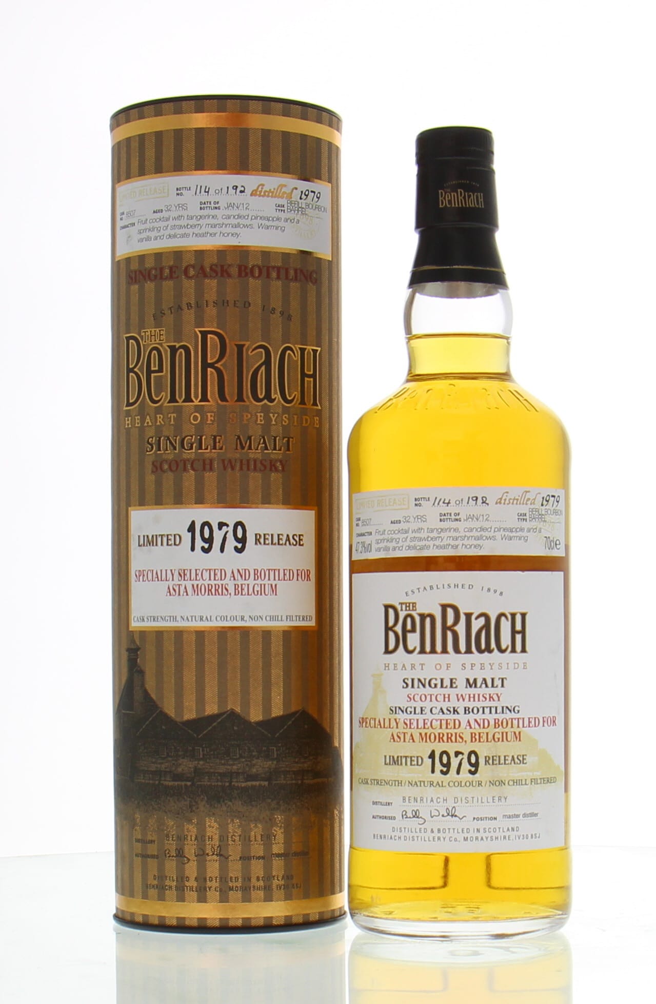 Benriach - 1979 32 Years Old Asta Morris Cask:8507 47.3% 1979 In Original Container
